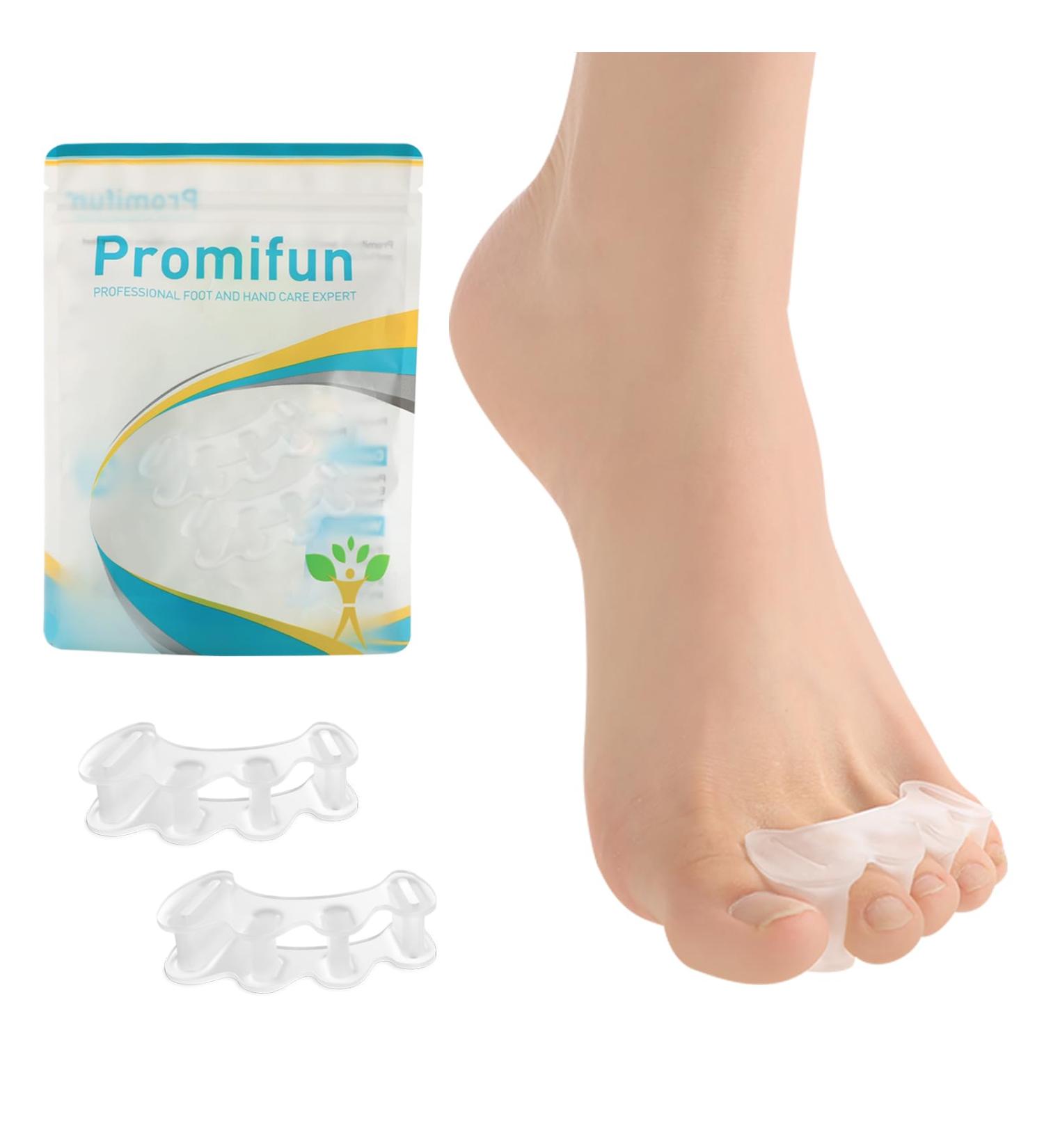 Soft Gel Toe Separators - Bunion Correction & Pain Relief for Men & Women | Small Size (1 Pair) - Ideal for Hammer Toe & Plantar Fasciitis - Buy Online on GoSupps.com