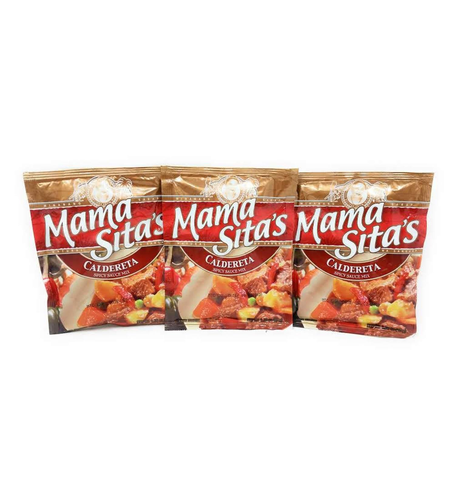 Mama Sitas Caldereta Spicy Sauce Mix 1.76oz (50g) 3 Pack Caldereta Spicy Sauce Mix 50 g (Pack of 3)