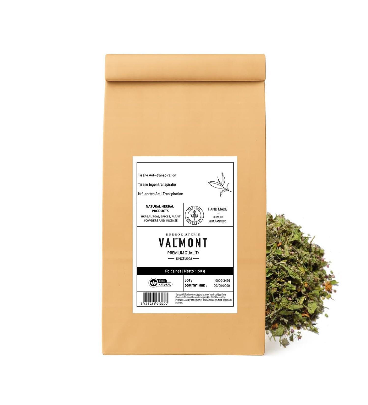 Herboristeria du Valmont Antiperspirant herbal tea 150 gr Herboristerie du Valmont 150 grams - Buy Online on GoSupps.com
