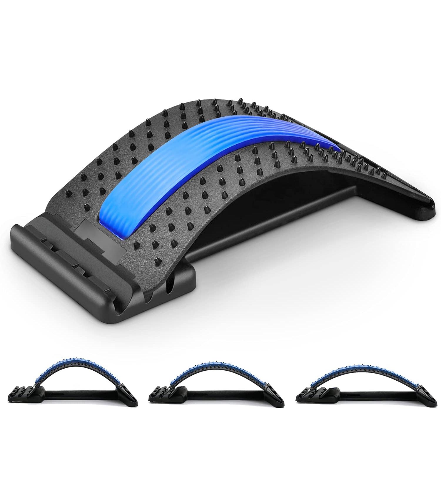Premium Blue Back Stretcher & Trainer - Effective Back Massager for Relaxation | Perfect Relaxation Gift - Buy Online on GoSupps.com
