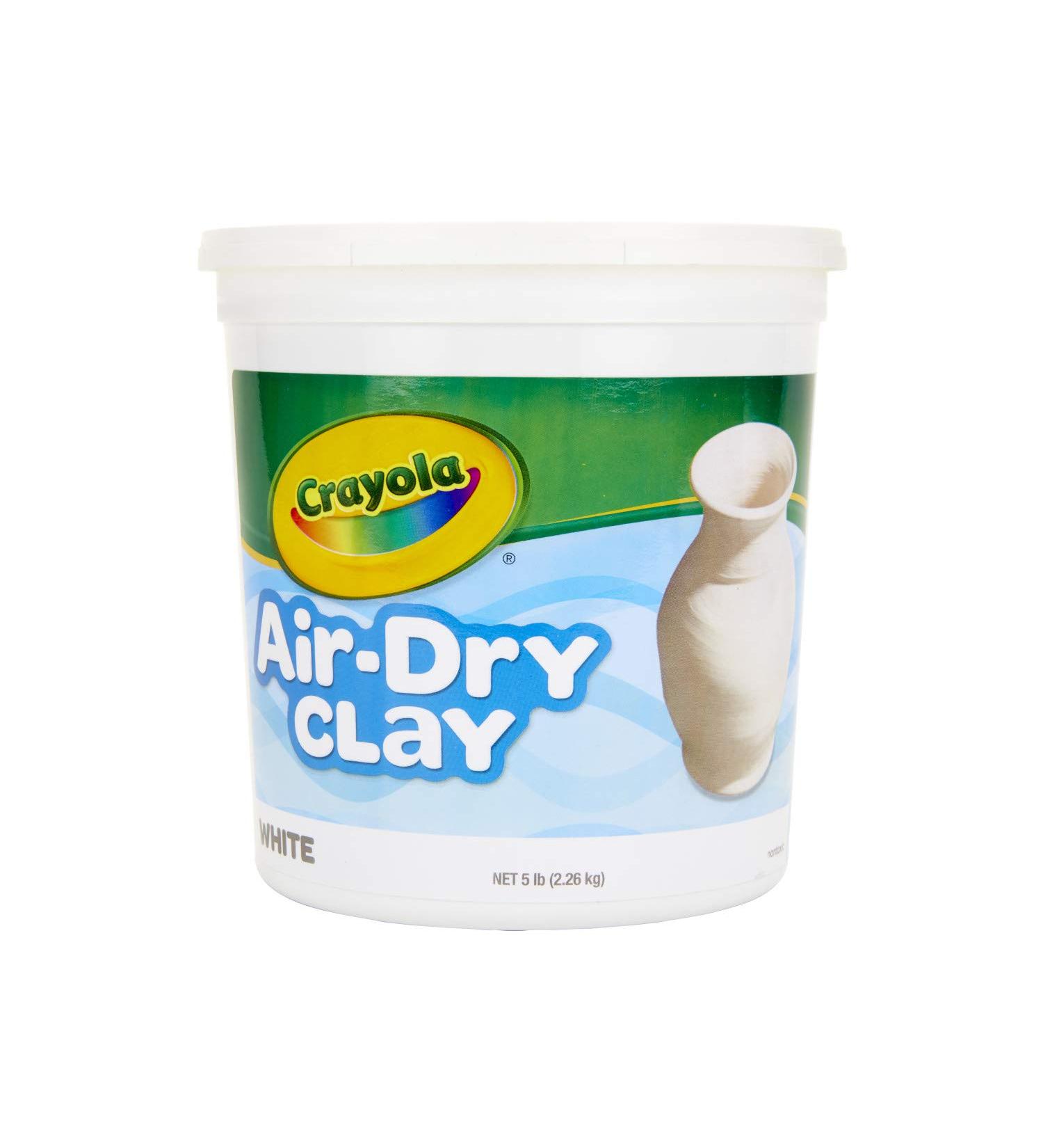 Crayola Air Dry Clay for Kids - Natural White Modeling Clay, 5lb Bucket - Amazon Exclusive - Buy Online on GoSupps.com