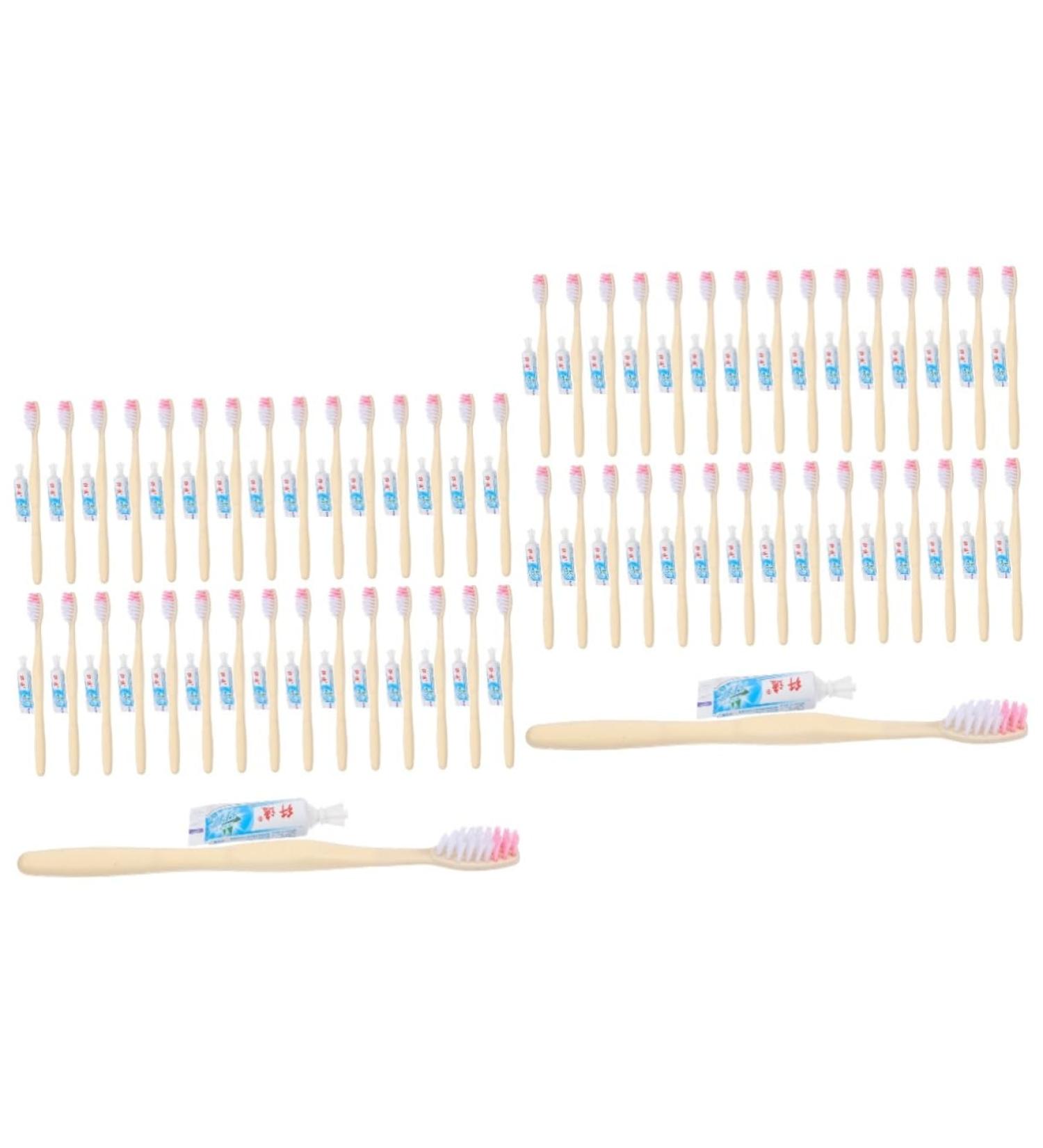 200 pcs Disposable Travel Toothbrushes - Portable Plastic Toothbrushes in Various Colors | Perfect for Travel & Events - Buy Online on GoSupps.com