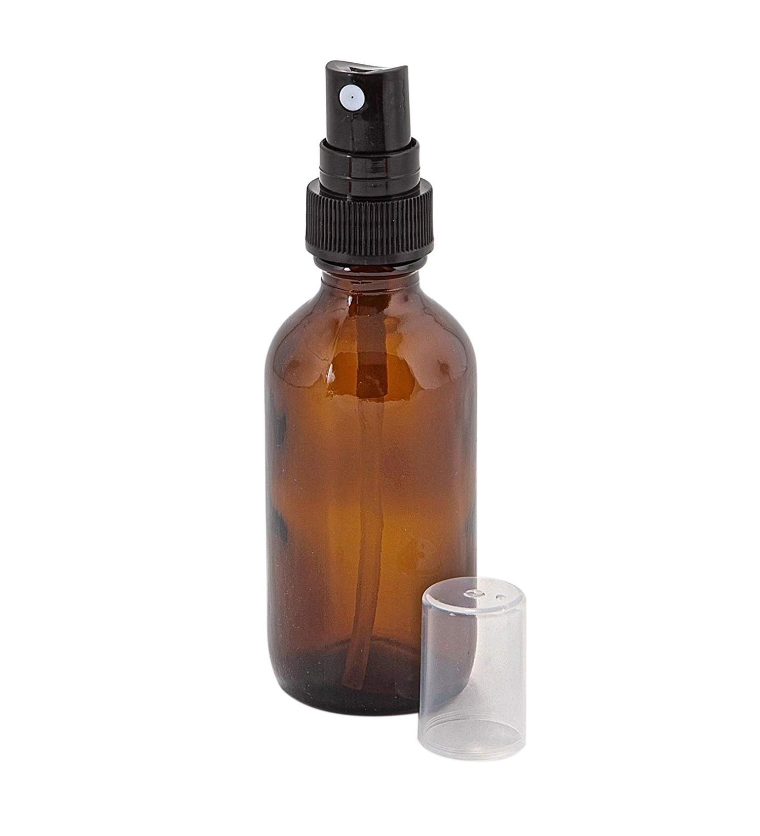 RETYLY 100ML Amber Glass Spray Bottle with Black ATOMISER Sprays Refillable Container for Essential Oil/Aromatherapy Use - Buy Online on GoSupps.com