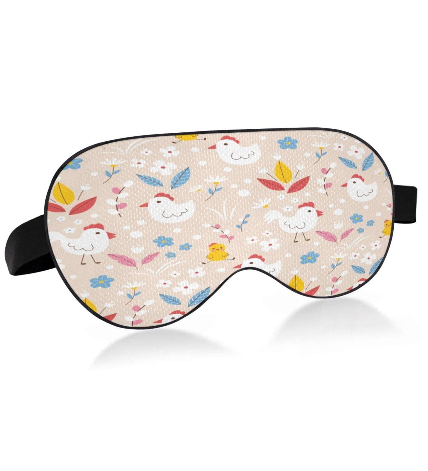 WELLDAY Farm Cute Roosters Sleep Mask - Soft Comfort Eye Shade Cover for Men Women - Buy Online on GoSupps.com