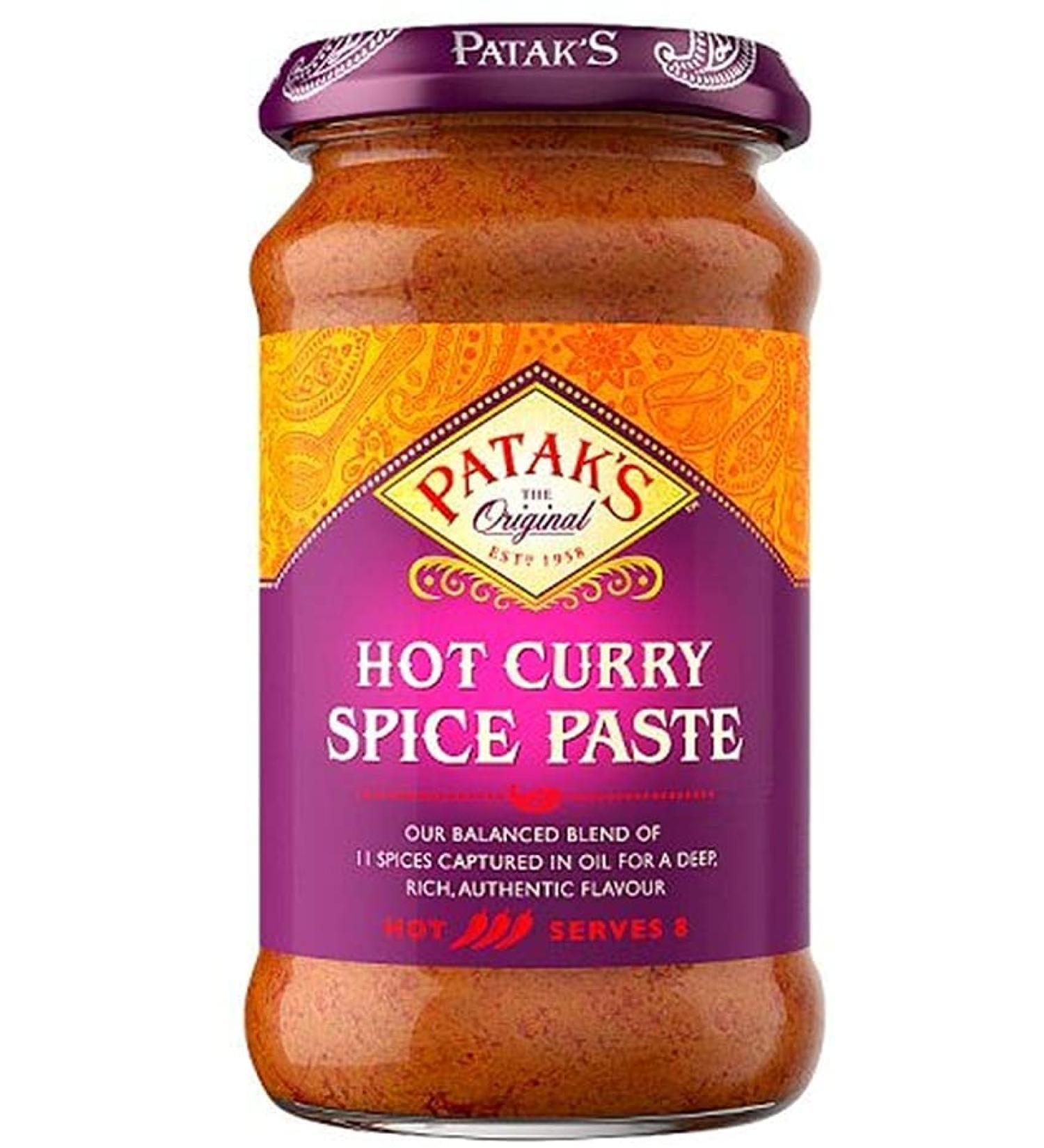 Pataks Hot Curry Spice Paste 283gr x 10 pack