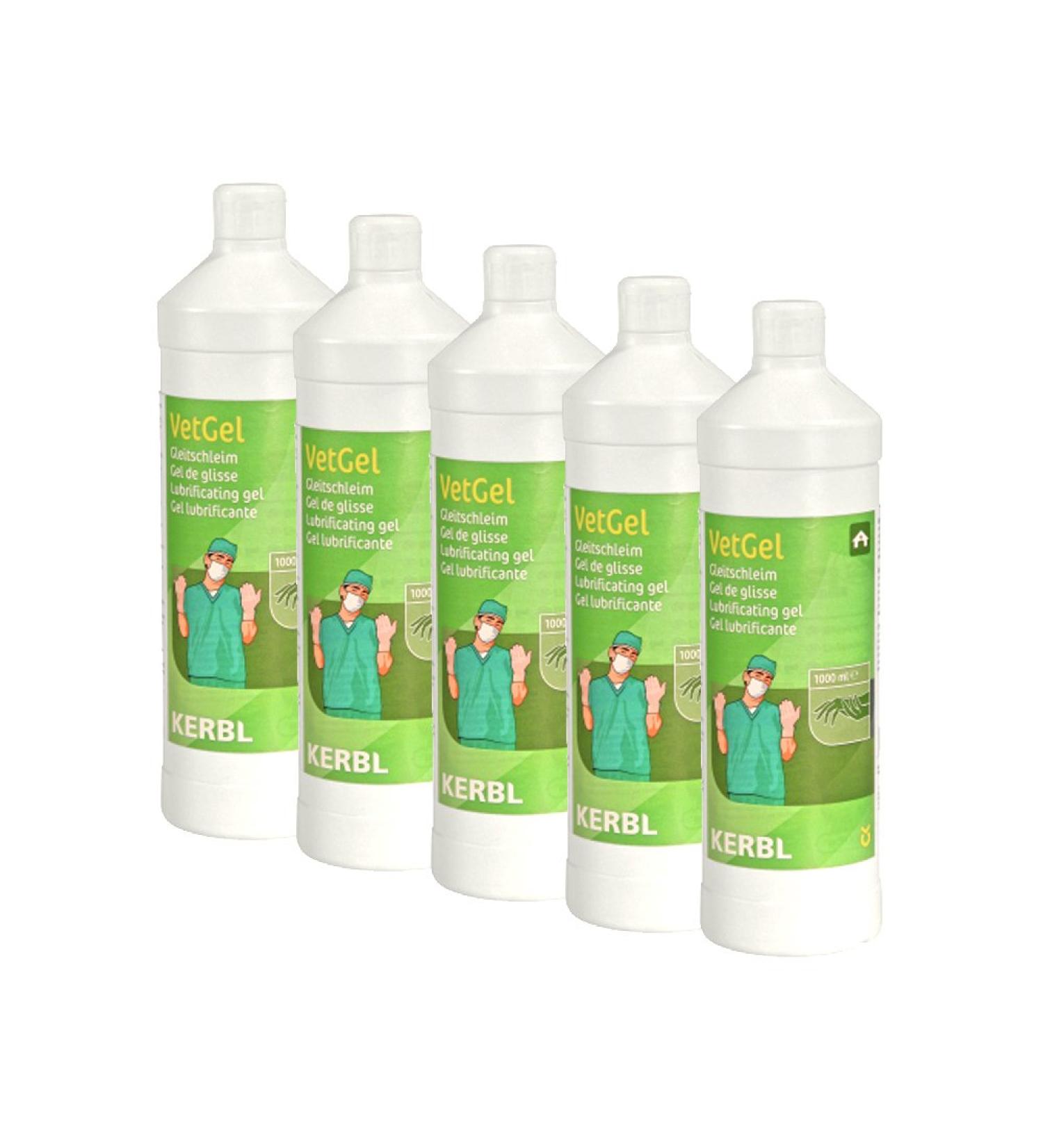 5x kerbl slide slime vet gel 1000m