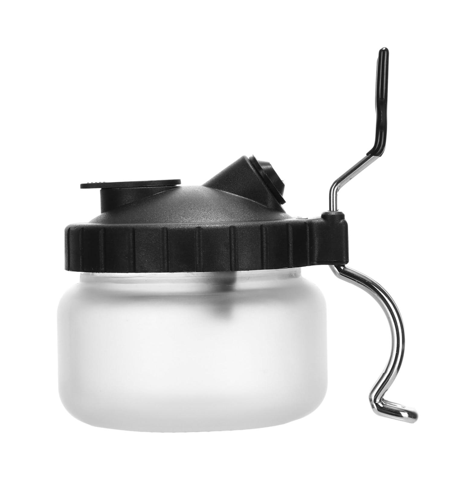 DOITOOL 1pc Airbrush Cleaning Pot Spray Pen Cleaning Tool Air Brush Spray Pen clean paint jar spray pen pot hair brush cleaner Spray Pen Cleaning Accessory plastic iron ventilation muzzle