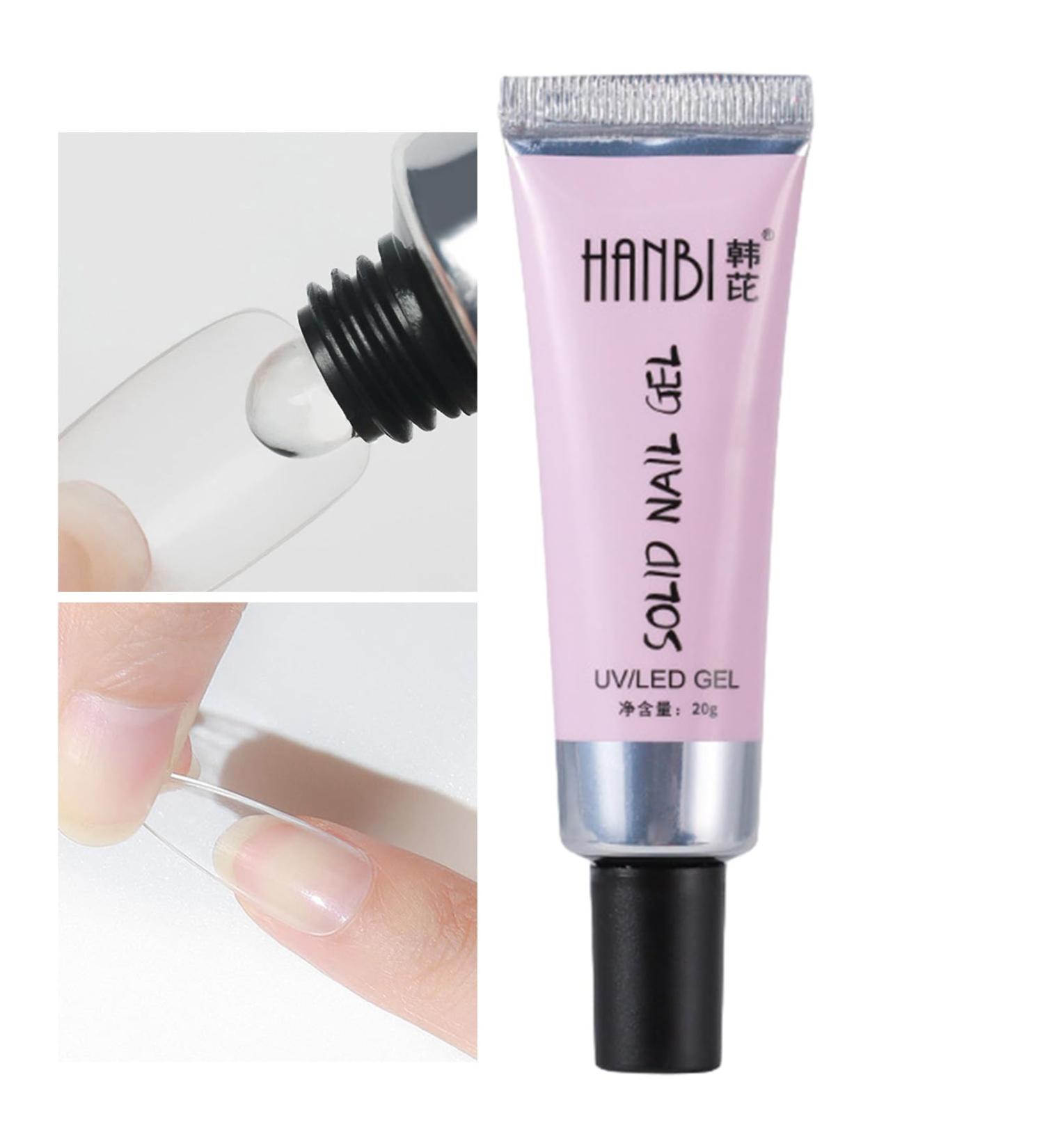 Gel Nail Glue - Strong Solid Builder Nail Gel Super Strong Fake Acrylic Nails Gel Nail Tips Glue False Nail Glue for Nail Stickers and Nail Rhinestones Pochy - Buy Online on GoSupps.com