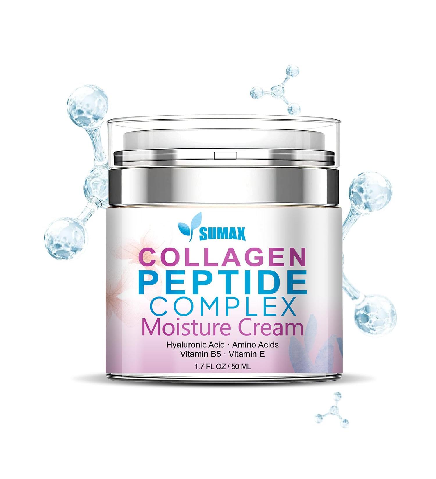 Advanced Collagen Face Moisturizer Cream for Women | Day & Night Hydration with Hyaluronic Acid & Vitamins - Buy Online on GoSupps.com