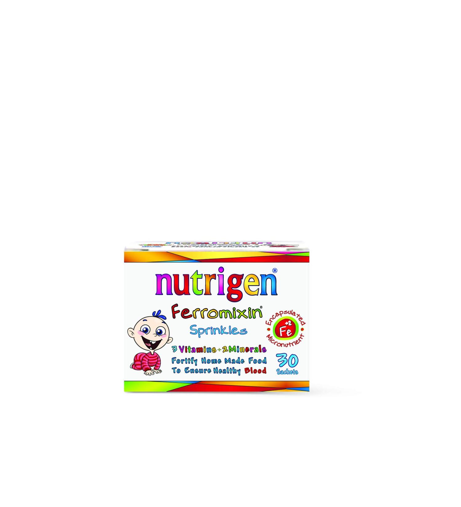 Nutrigen Children's Ferromixin Sprinkles 30-Count Sachets - 35g (Pack of 1) - Buy Online on GoSupps.com