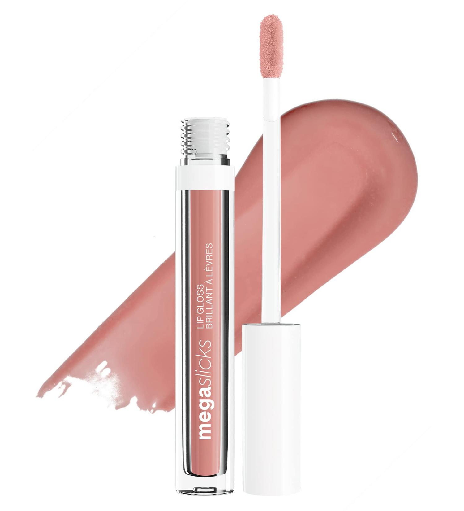 wet n wild Mega Slicks Lip Gloss - Long Lasting, High Shine Formula with Hyaluronic Acid in Snuggle Sesh Shade - 1 Count - Buy Online on GoSupps.com