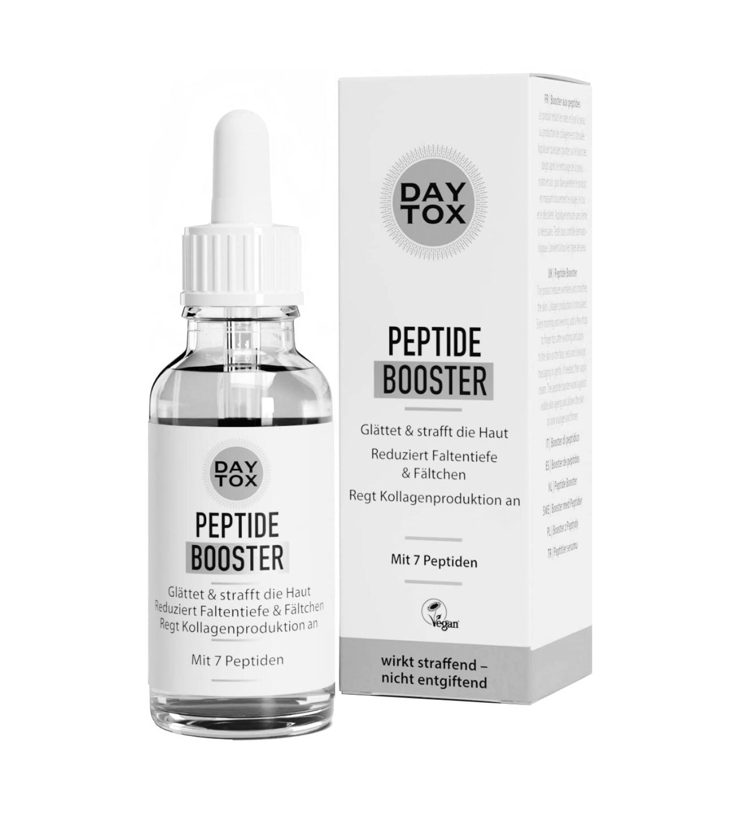 Daytox Anti-Aging Face Serum - 7 Peptides for Wrinkles Smooth & Tight Skin - 20ml - All Skin Types - Buy Online on GoSupps.com
