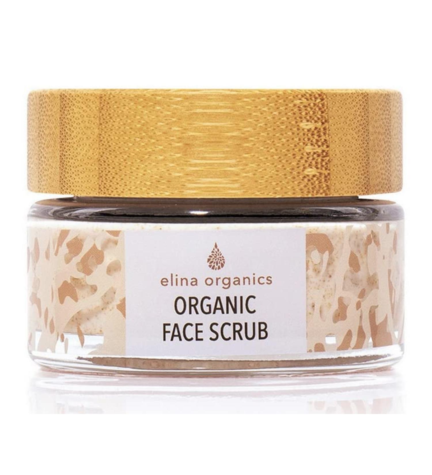 Organic Face Scrub 2oz - Exfoliate Hydrate & Reduce Pores | Natural Skincare with Silk Protein Green Tea & Aloe Vera - Buy Online on GoSupps.com