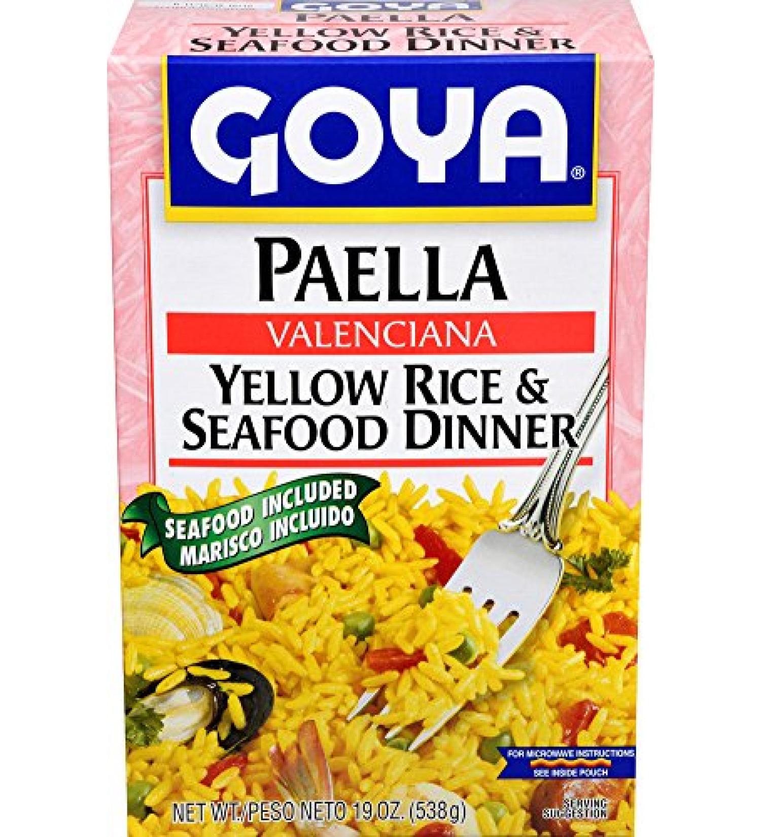 Goya Paella Yellow Rice & Seafood Mix - 19 oz | Authentic Spanish Flavors - Buy Online on GoSupps.com