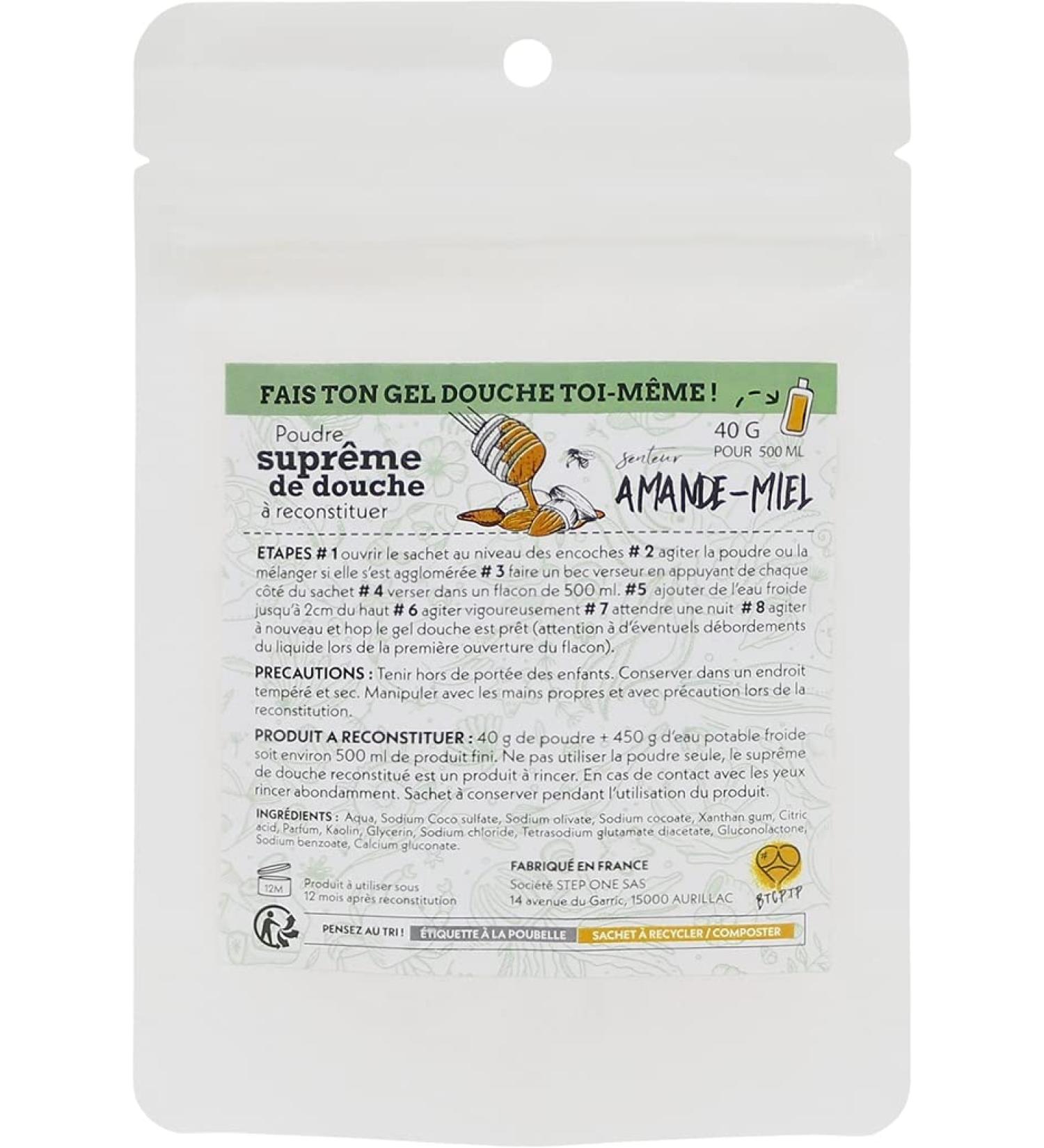 Soci t Step One SAS STEP ONE Shower gel powder almond honey 40 g