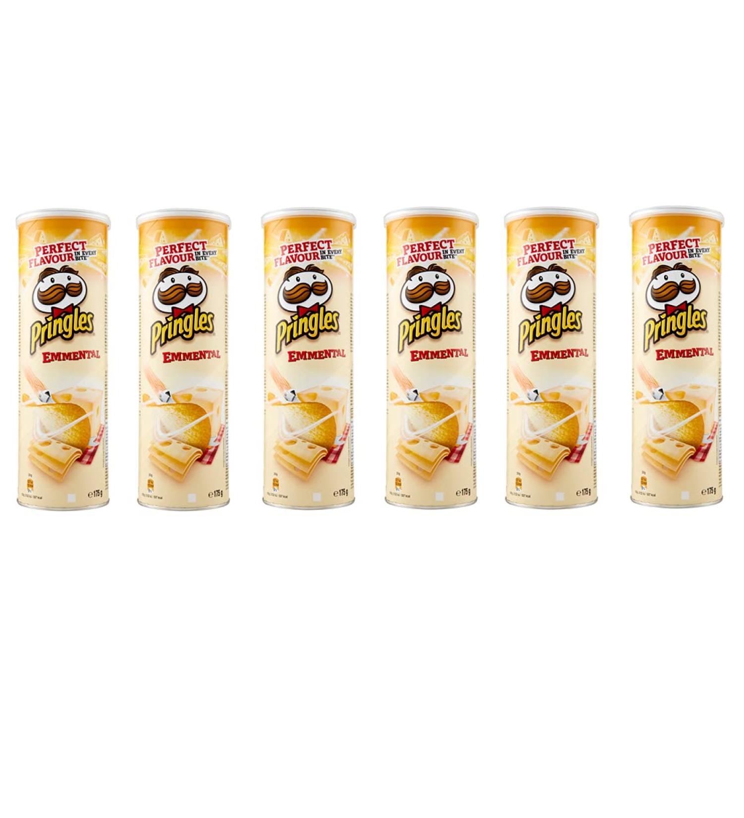  Pringles Pringles Emmental 6-pack of chewable treats with Emmental flavor chips 175g - Buy Online on GoSupps.com