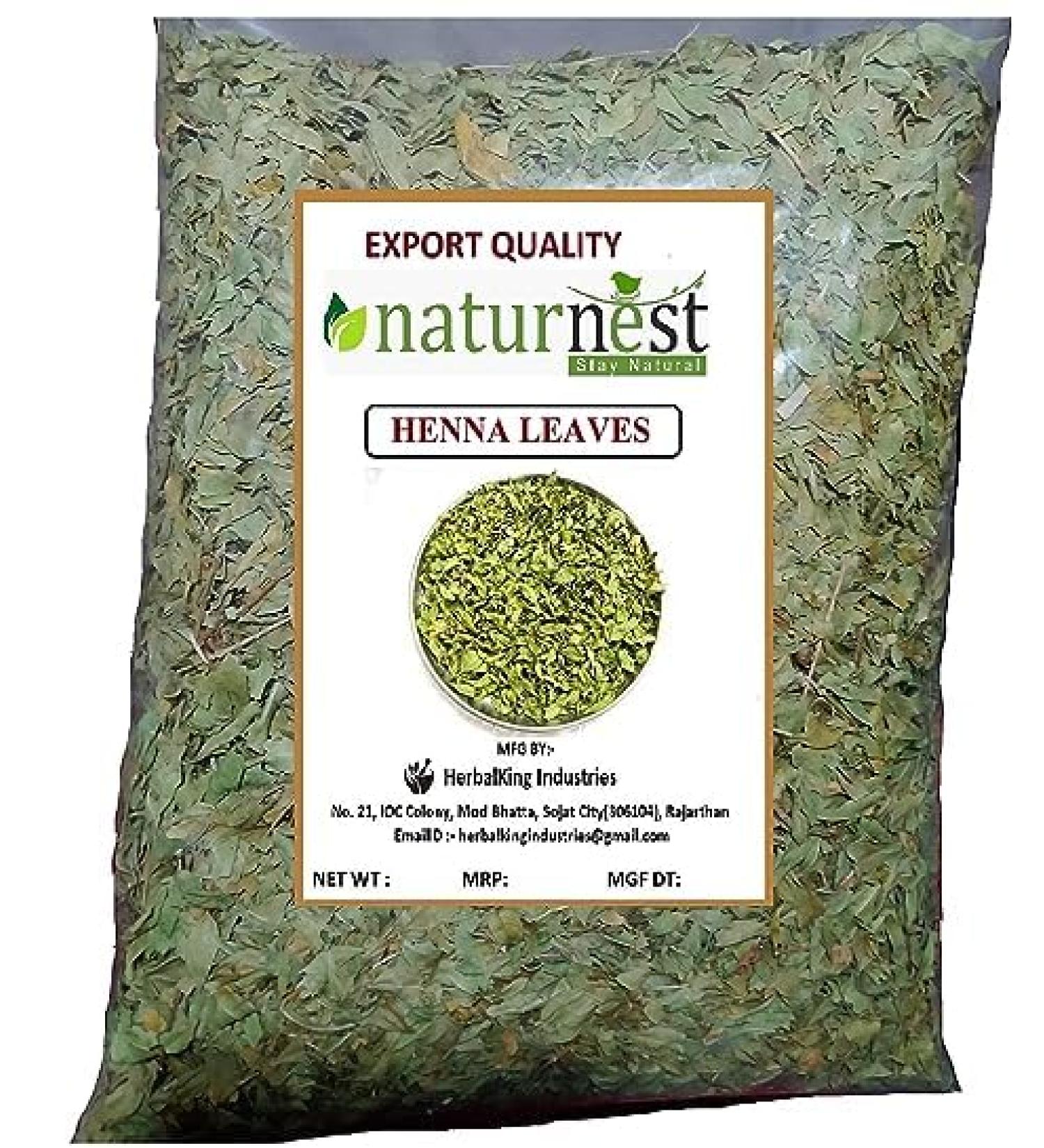 100% Pure Natural Dry Henna Leaves (Mehandi) - Fresh - 400g | Premium Quality for Art & Hair - Buy Online on GoSupps.com