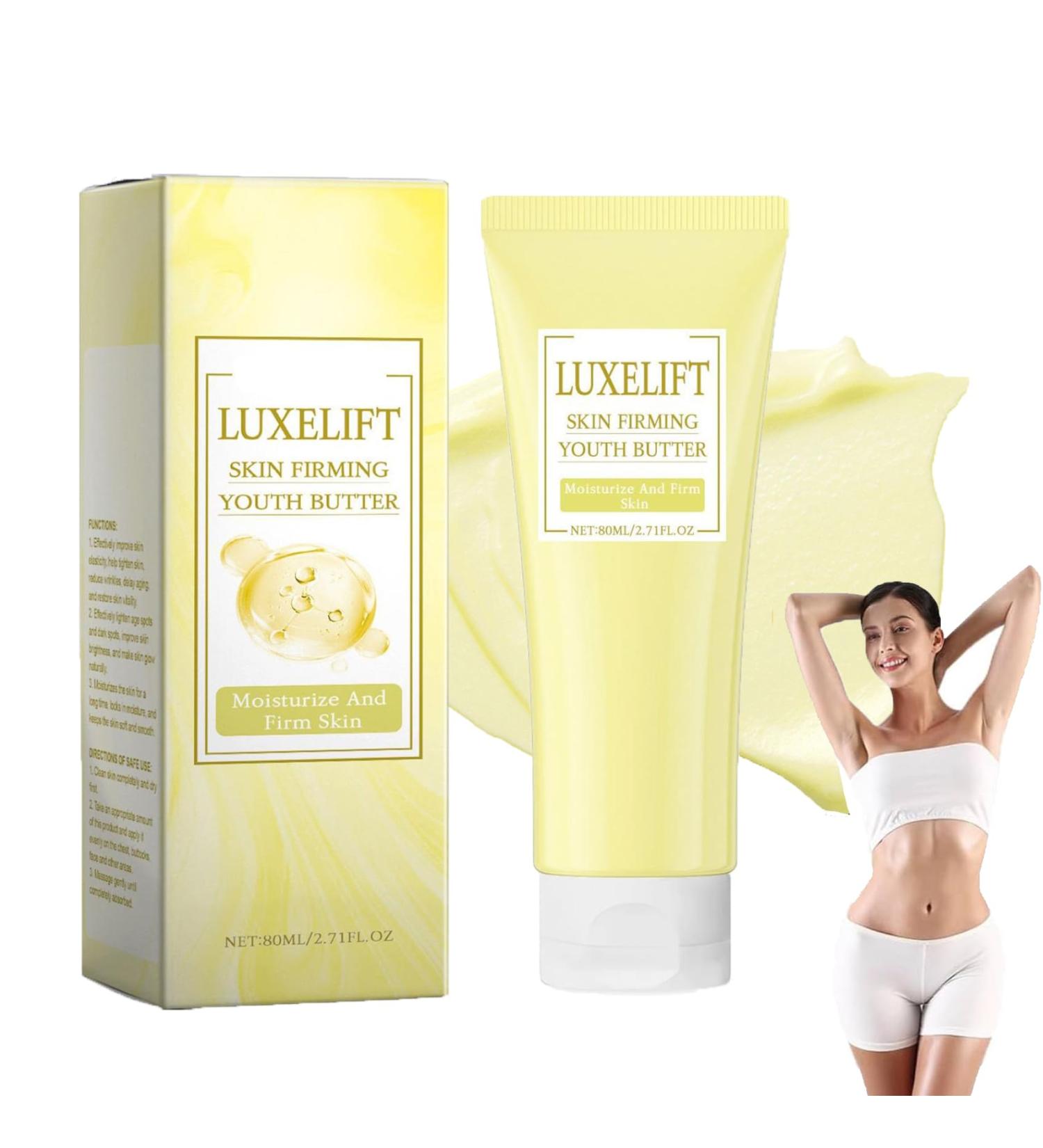 LuxeLift Skin Firming Youth Butter Firming Body Butter Firming Body Cream Butter Anti Aging Moisturizer Luxelift Skin Firming Body Butter for Loose Skin (1pc 80 ml) - Buy Online on GoSupps.com