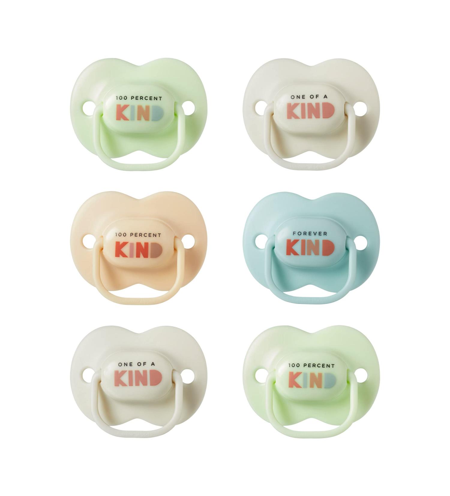 Buy Tommy Tippee AnyTime Pacifier - Symmetrical BPA-Free Silicone 0-6m Multi-Color Design (6-Pack) - International Shipping Available - Buy Online on GoSupps.com