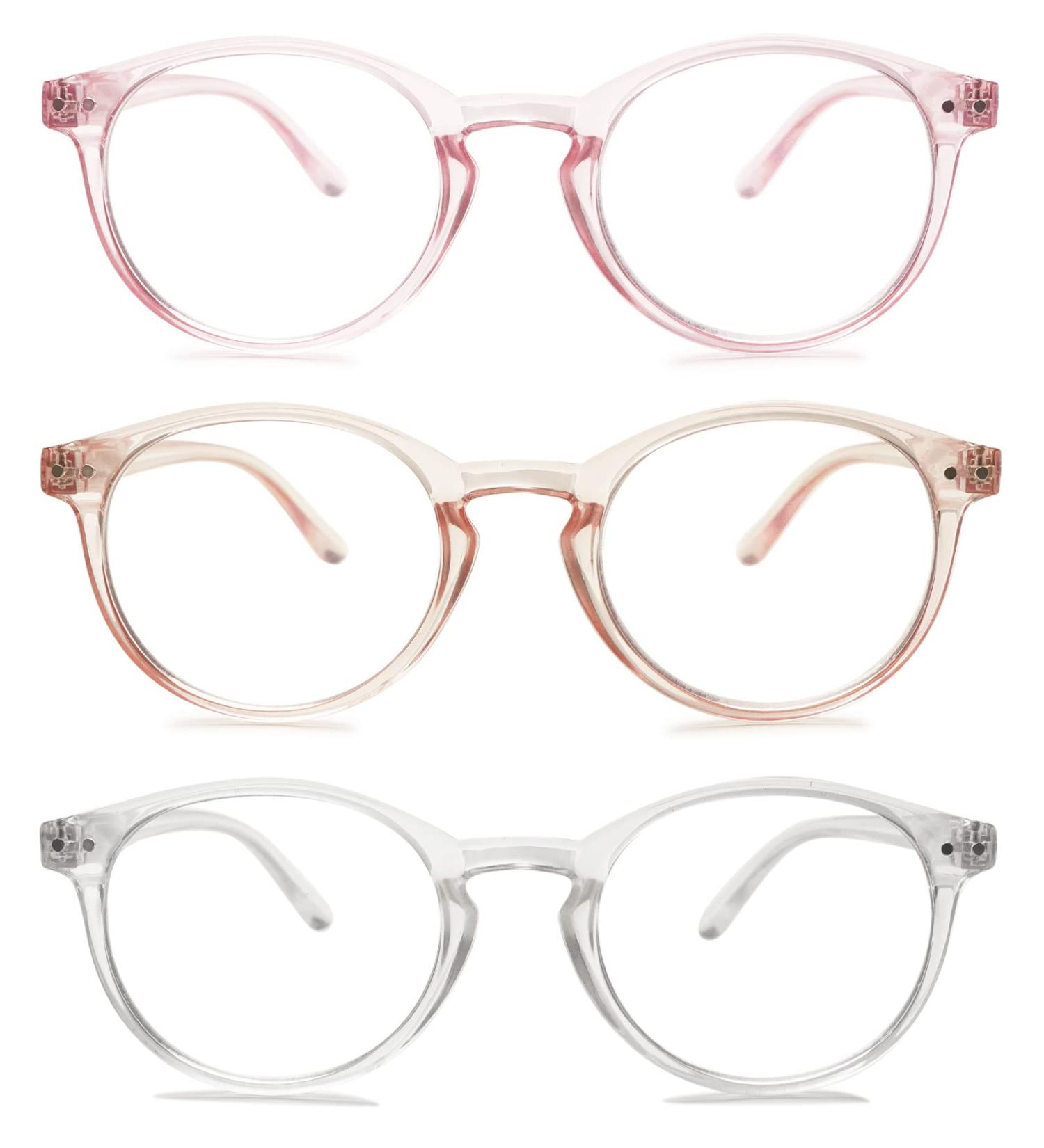 Buy MAGIMODAC Women's Oval Blue Light Filter Reading Glasses - 1.5 Diopter Visual Aid for Computer Use - Buy Online on GoSupps.com