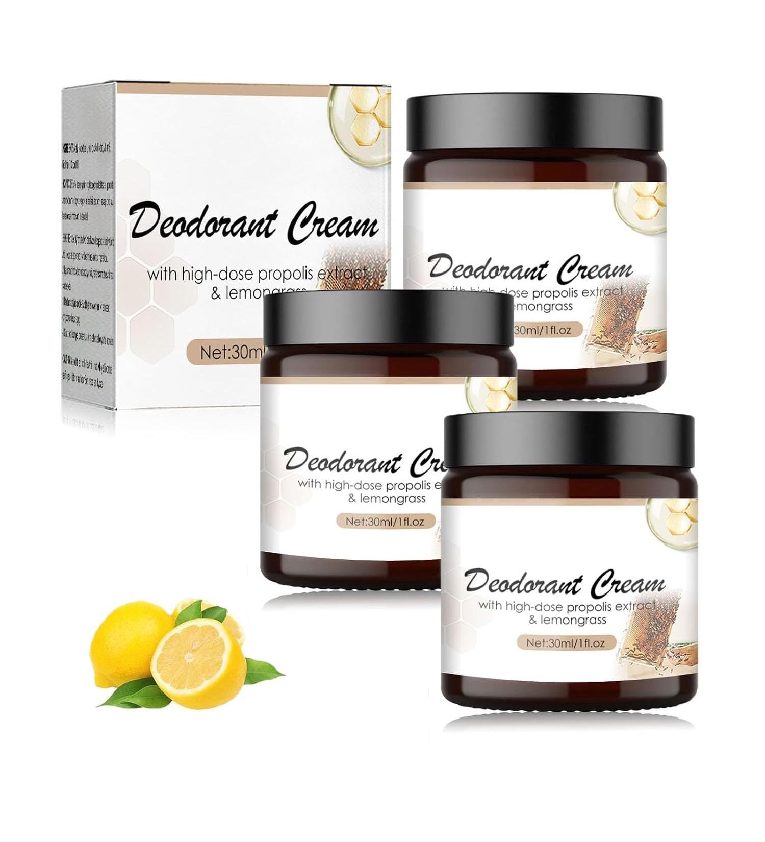 IFFANY Propolis Lemongrass Deodorant Cream Underarm Deodorant Cream Aluminum Free Deodorant Cream for Ingrown Hairs After Shaving - Buy Online on GoSupps.com