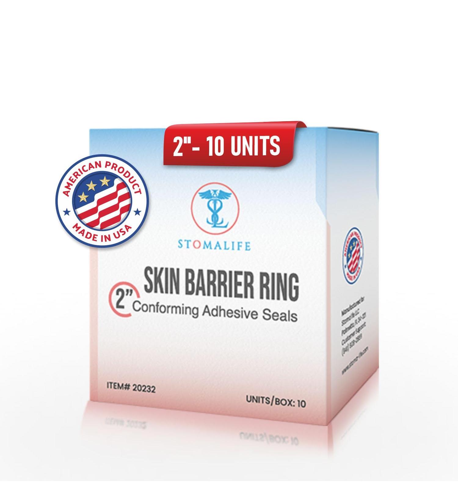 Buy 2 Skin Barrier Rings (10 Rings) - Easy-to-Clean Leak-Preventing Stoma Accessories | Best Ostomy-Colostomy-Ileostomy Solutions - Buy Online on GoSupps.com