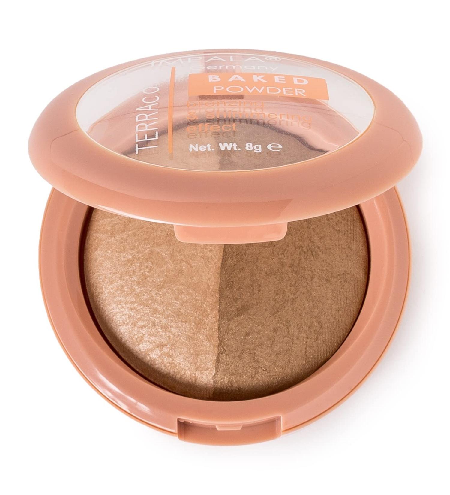 Buy Impala Terracotta Baked Bronzing Powder - Color N2 Duo | 8g | All Skin Types | Bronze & Shimmer Effect - International Shipping Available - Buy Online on GoSupps.com