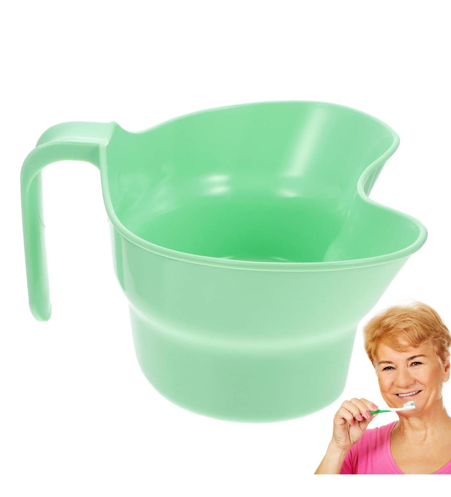 Portable Bed-Mouth Water Cup & Toothbrush Holder for Elderly Care | Emesis Tray & Mouthwash Basin for Patients - Buy Online on GoSupps.com
