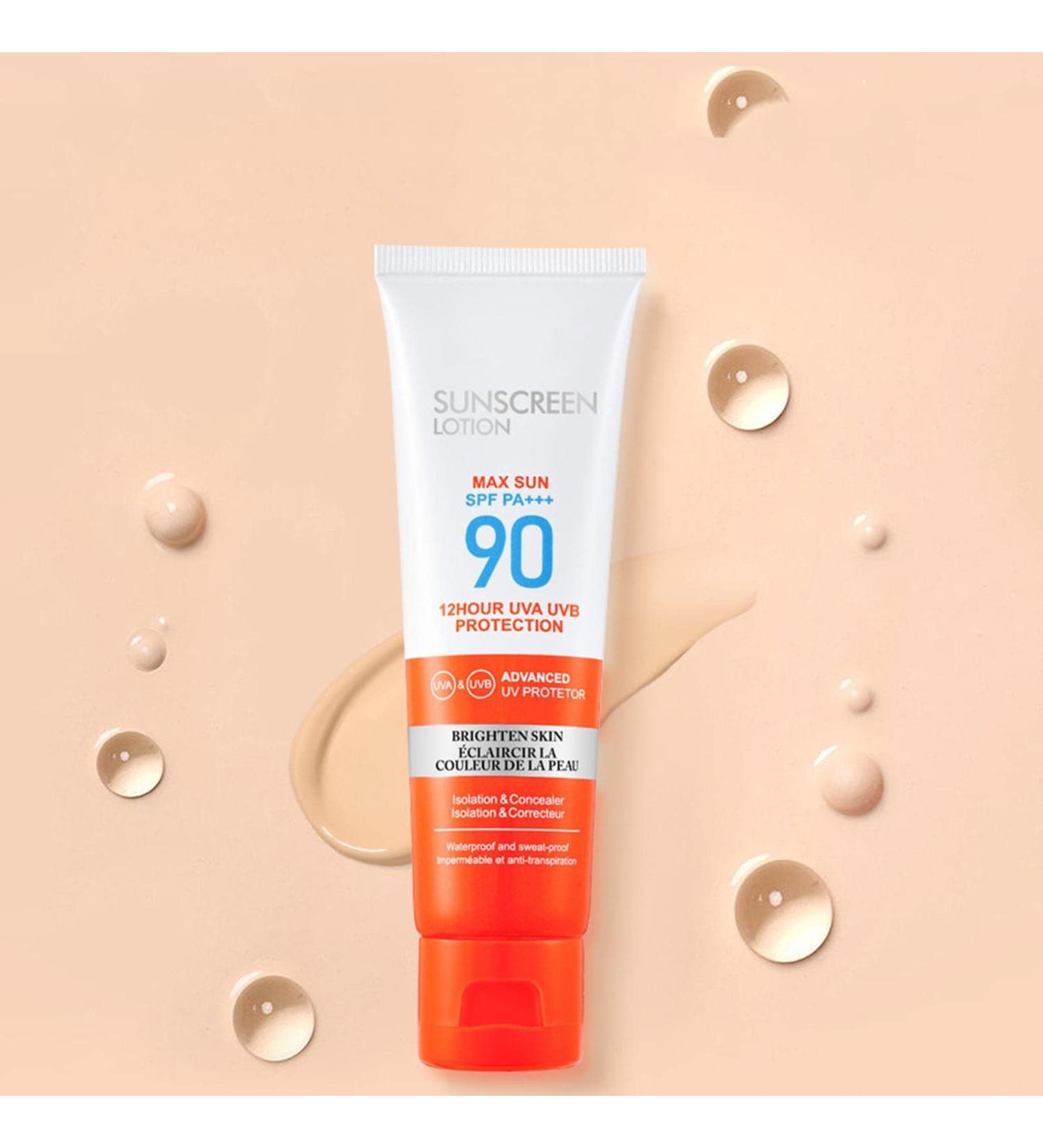 Face Sunscreens And Sunscreen Natural Sunscreen Face Sunscreen Spf 90 Anti Aging Sunscreen UVB Sunscreen Cream SPF90 - Buy Online on GoSupps.com