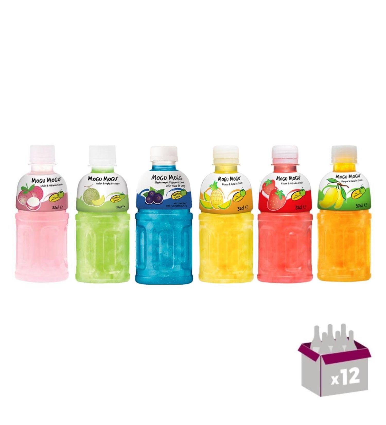 Mogu Mogu – Lychee – Melon – Blackcurrant – Pineapple – Strawberry – Mango – 12x32cl