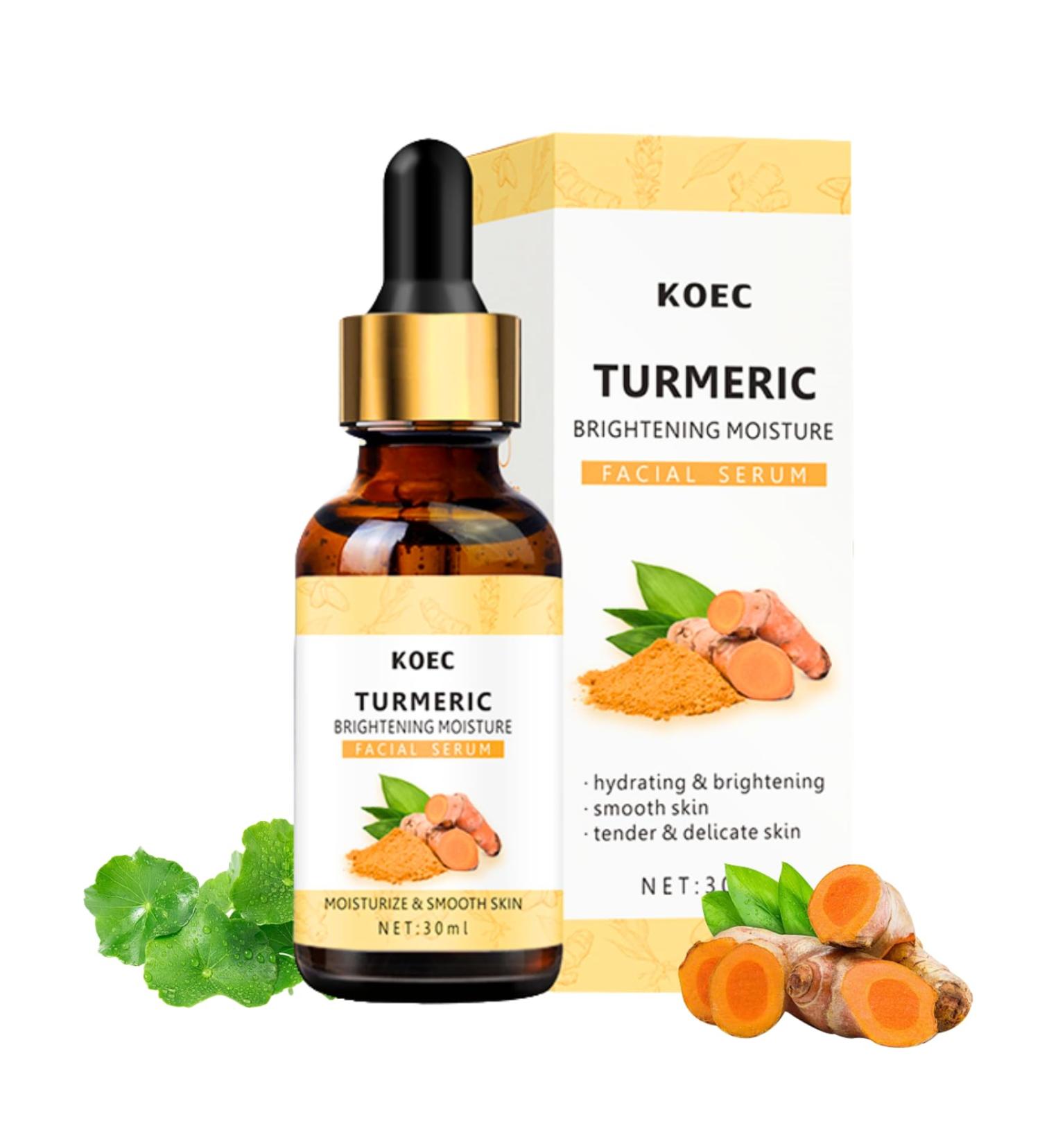 Turmeric Skin Brightening Serum Turmeric Face Serum Dark Spot Remover Serum For Face Skin Lightening Serum Turmeric Facial Serum for Lifting & Age Spots Sun Spot Improve Skin Tone - Buy Online on GoSupps.com