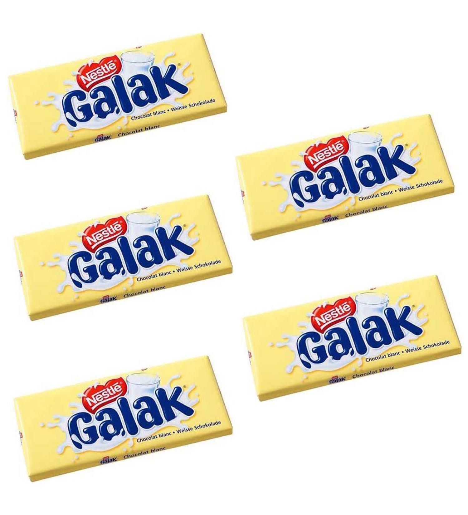 Nestle Galak White Chocolate Bars 100g Pack of 5