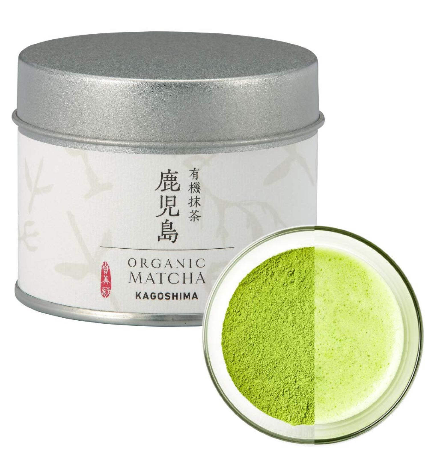 Premium ORGANIC CEREMONIAL Grade Matcha from Kagoshima JAPAN | Japanese Tea KIMIKURA | Matcha KIMIKURA (30g tin) - Buy Online on GoSupps.com