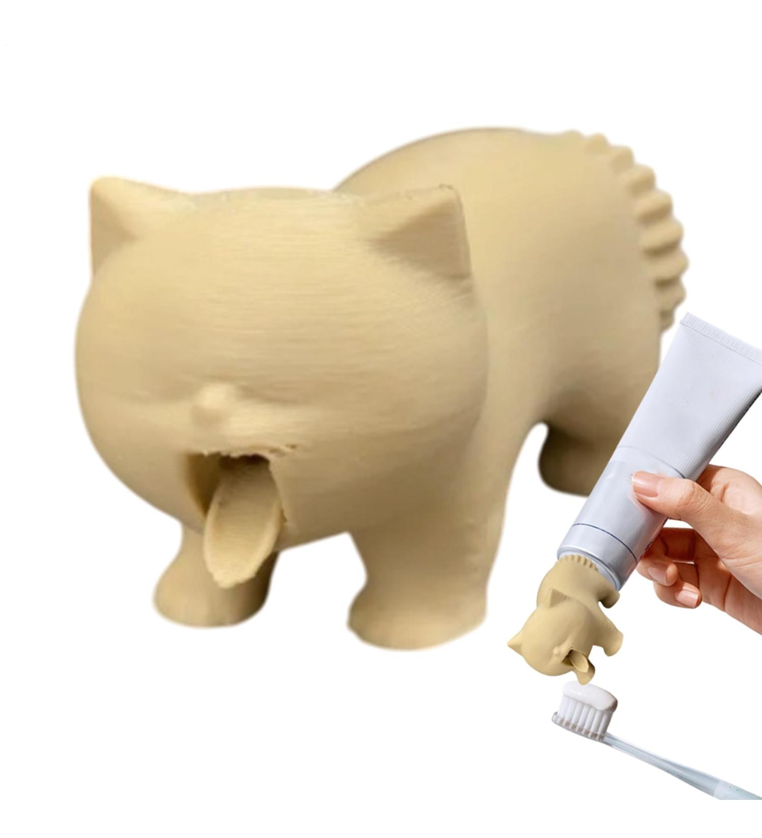 Shaers Toothpaste Caps Kat Baaksel Toothpaste Squeezer Creative Toothpaste Cap For Bathroom Shower Dormitory Home Countertop Children Animal Lover - Buy Online on GoSupps.com