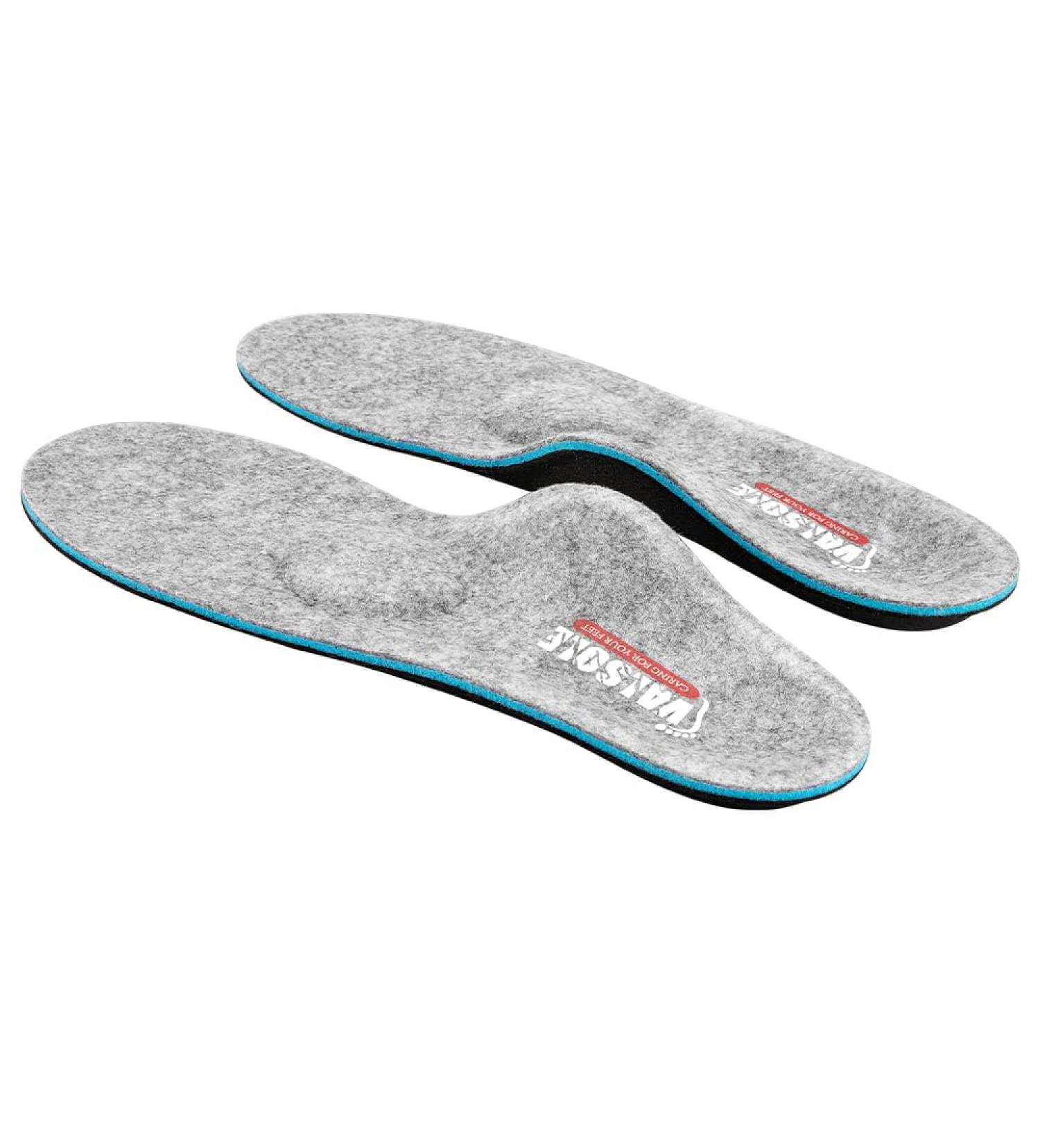 Valsole Orthopedic Insoles for Men & Women - Soft Shoe Inserts for Flat Feet & Plantar Fasciitis - Size 46-47 EU (29.5cm) - Comfort & Pain Relief - Buy Online on GoSupps.com