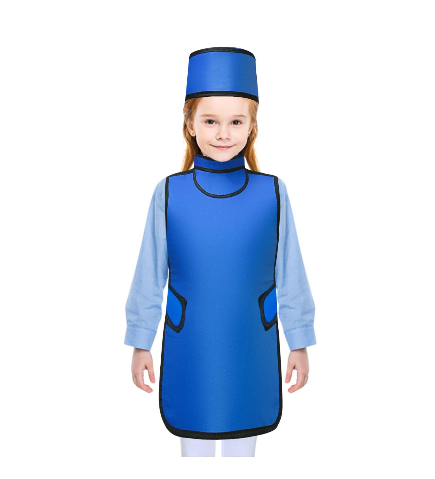 faruijie 0.5mmPb Child Lead X-Ray Apron - Dental Pediatric X-Ray Lead Clothes Small X-Ray Shield Clothes with Thyroid Protection Collar & Lead Cap Flexible Back Hook & Loop Closure - Buy Online on GoSupps.com