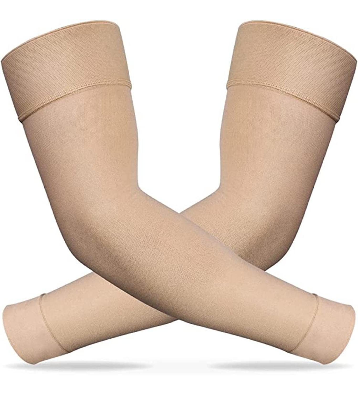 Compression Arm Sleeves for Women - 20-30 mmHg Sports Support | Cooling Lymphedema Sleeves for Basketball Golf & Football - Small (1 Pair - Buy Online on GoSupps.com