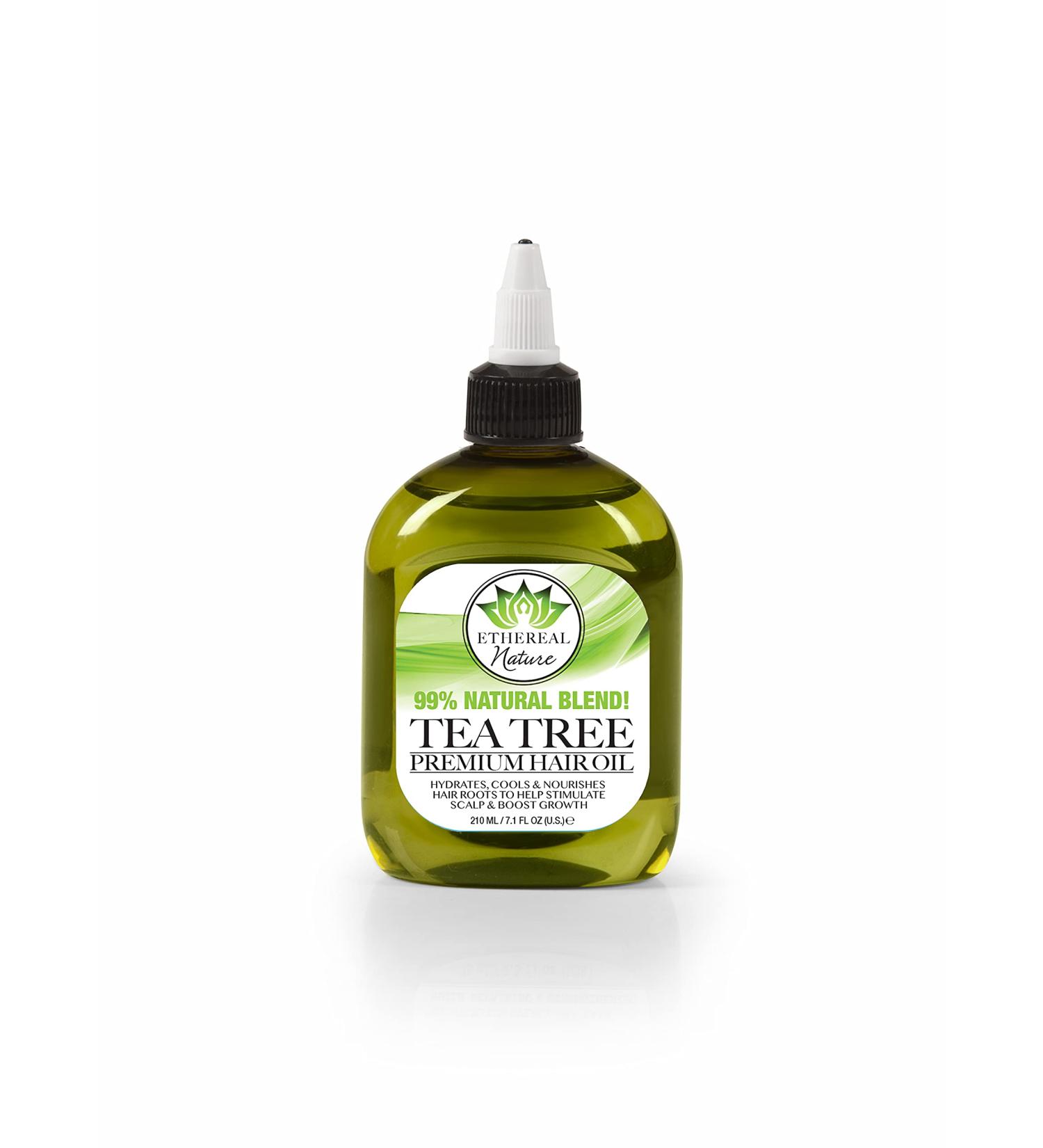 Ethereal Nature 99% Natural Hair Oil Blend with Tea Tree - 7.1 oz | Nourish & Protect Your Hair - Buy Online on GoSupps.com