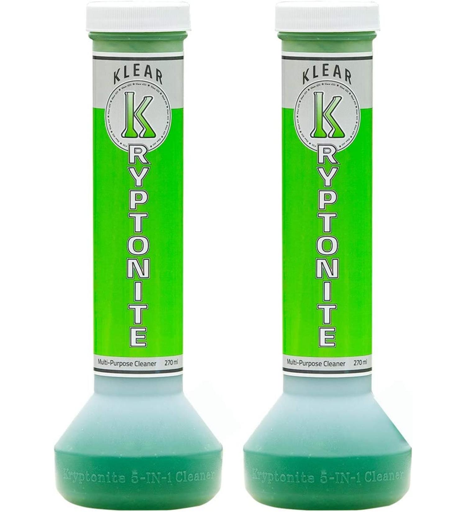 KLEAR Kryptonite Multipurpose Glass Cleaner | 5-in-1 Cleaning Combo | Alcohol-Free & Glass Friendly | Coat Relax Rines | 9 oz - Pack of 2 - Buy Online on GoSupps.com