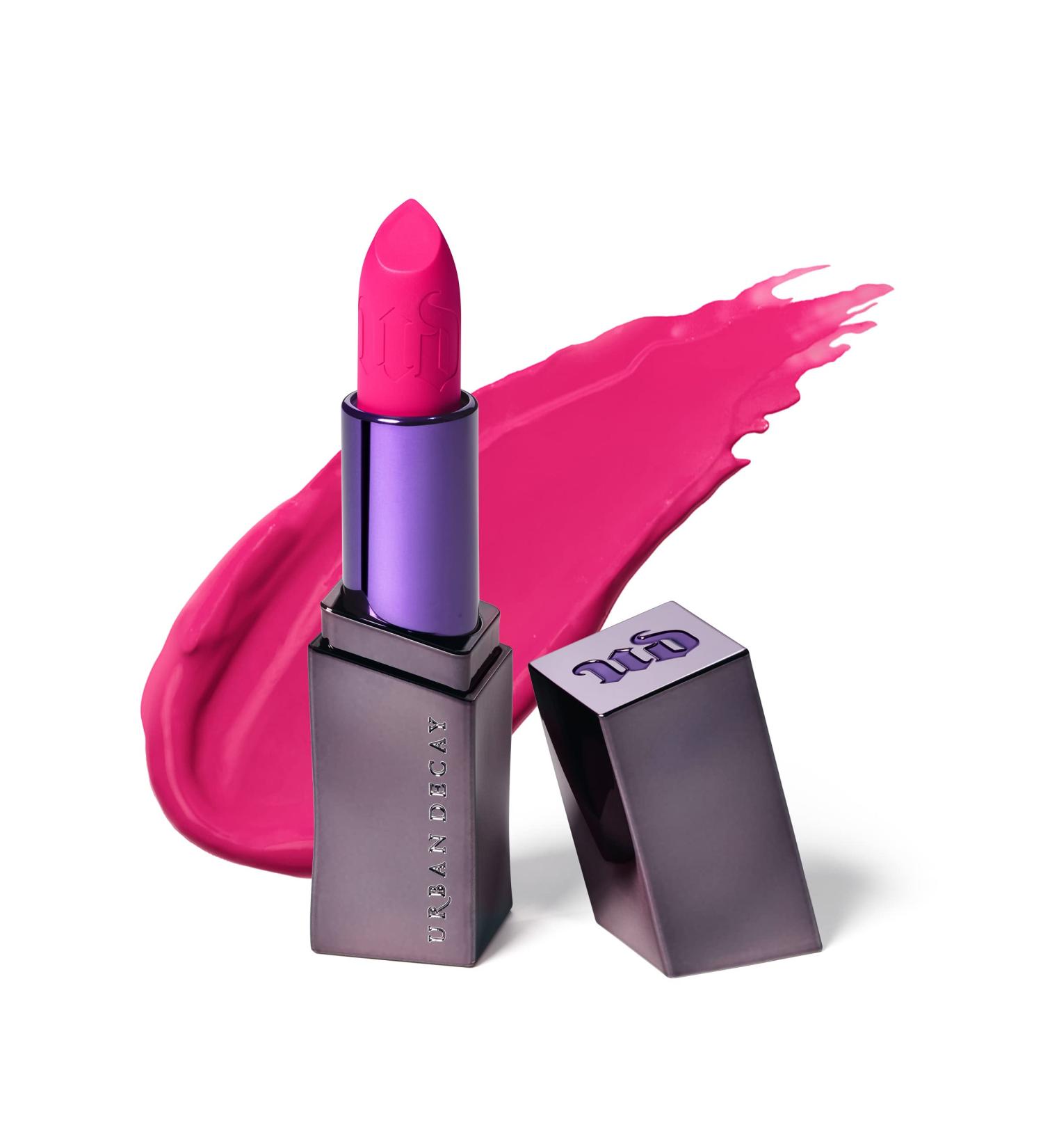 URBAN DECAY Vice Hydrating Lipstick - 35 Shades - Longwearing & Moisturizing Lip Color - Hollyweird (Bright Punk Pink) - 0.11 Oz - Buy Online on GoSupps.com