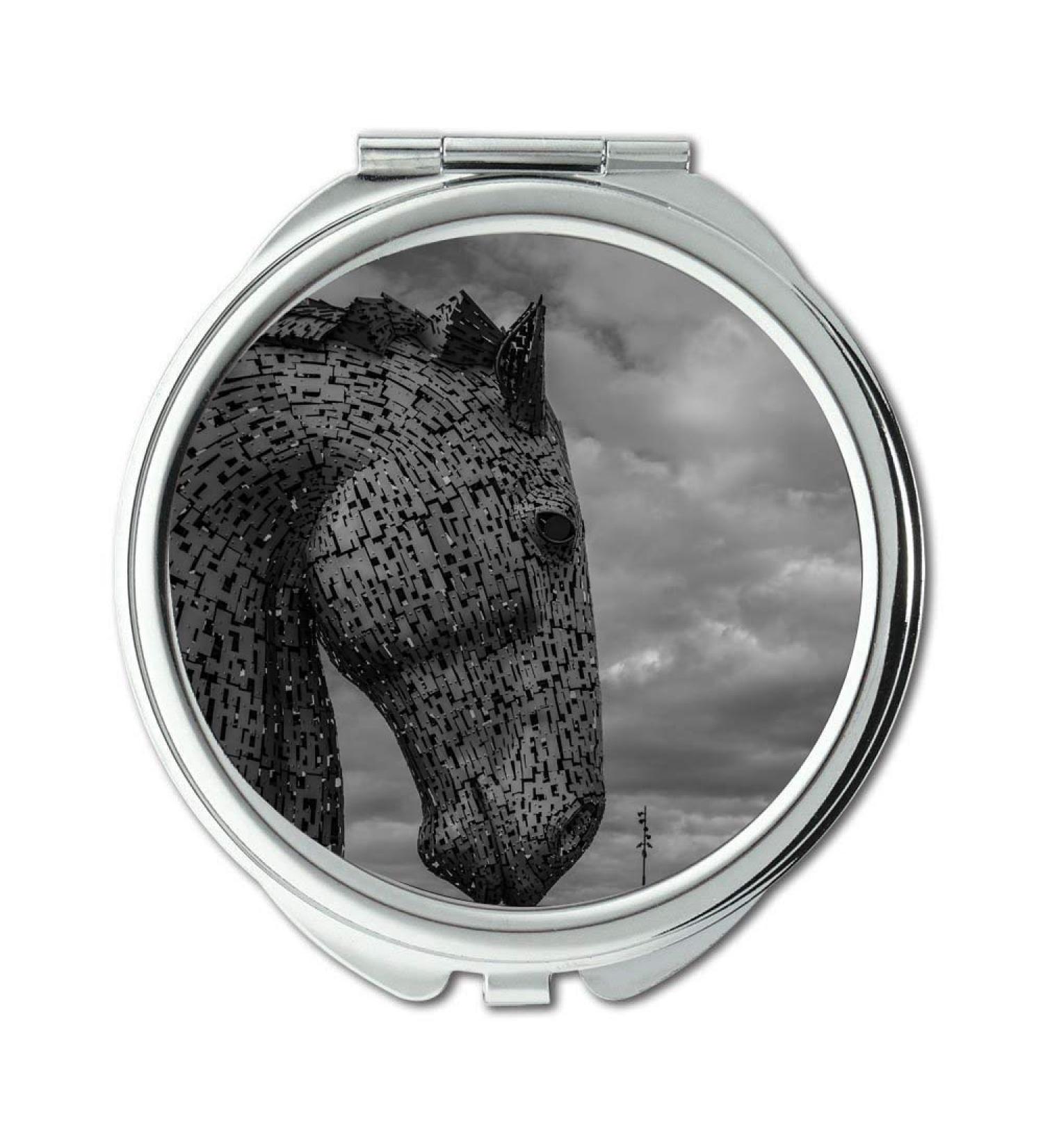 YENDOSTEEN Mirror makeup mirror art black and white clouds pocket mirror portable mirror - Buy Online on GoSupps.com