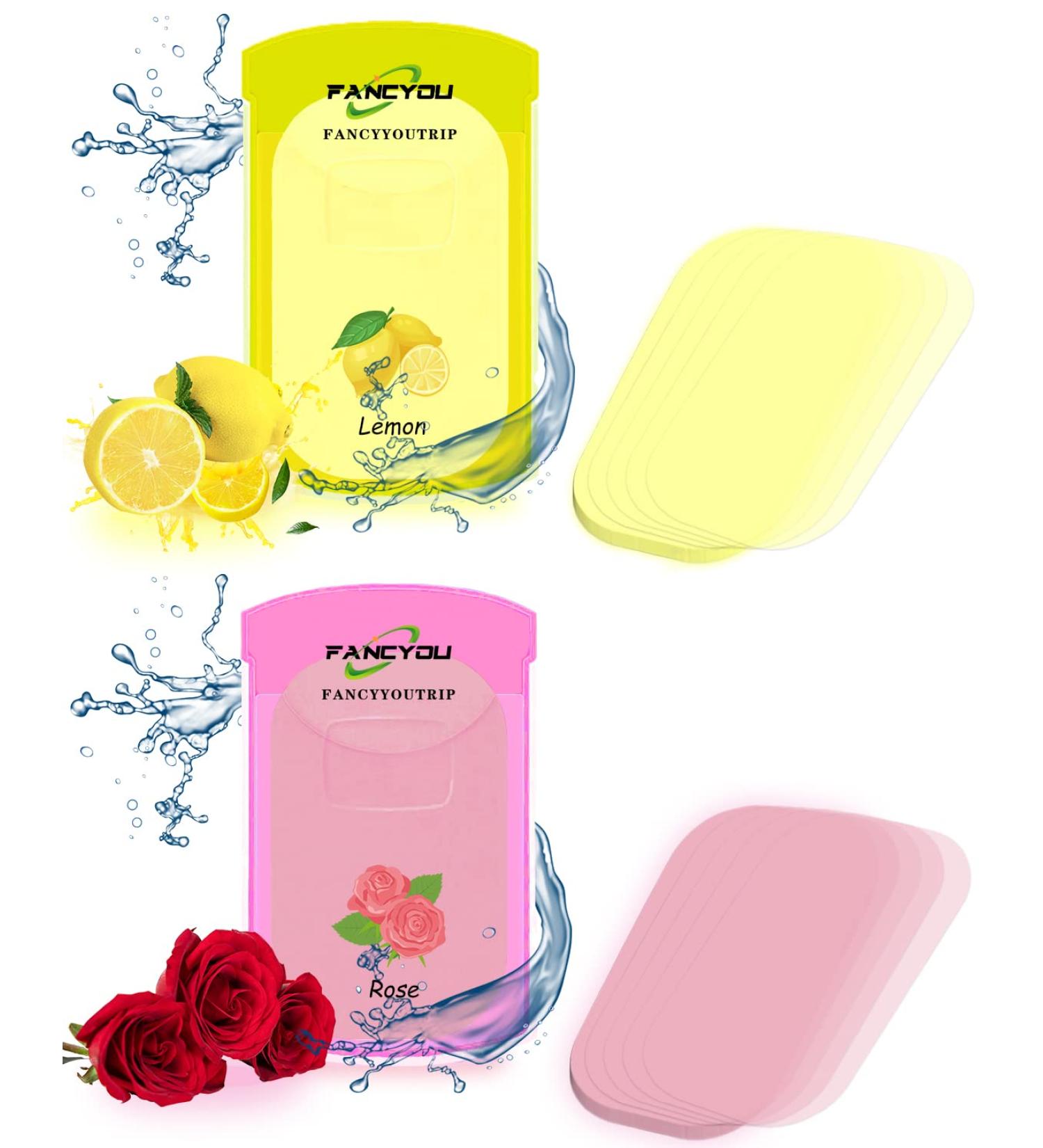 Fancyou Soap Confetti - Lemon + Rose Travel Soap Sheets (300 Sheets), Skin-Friendly Mini Disposable Foaming Soap for Outdoor & Home Camping - 300 Count (Pack of 1) - Buy Online on GoSupps.com