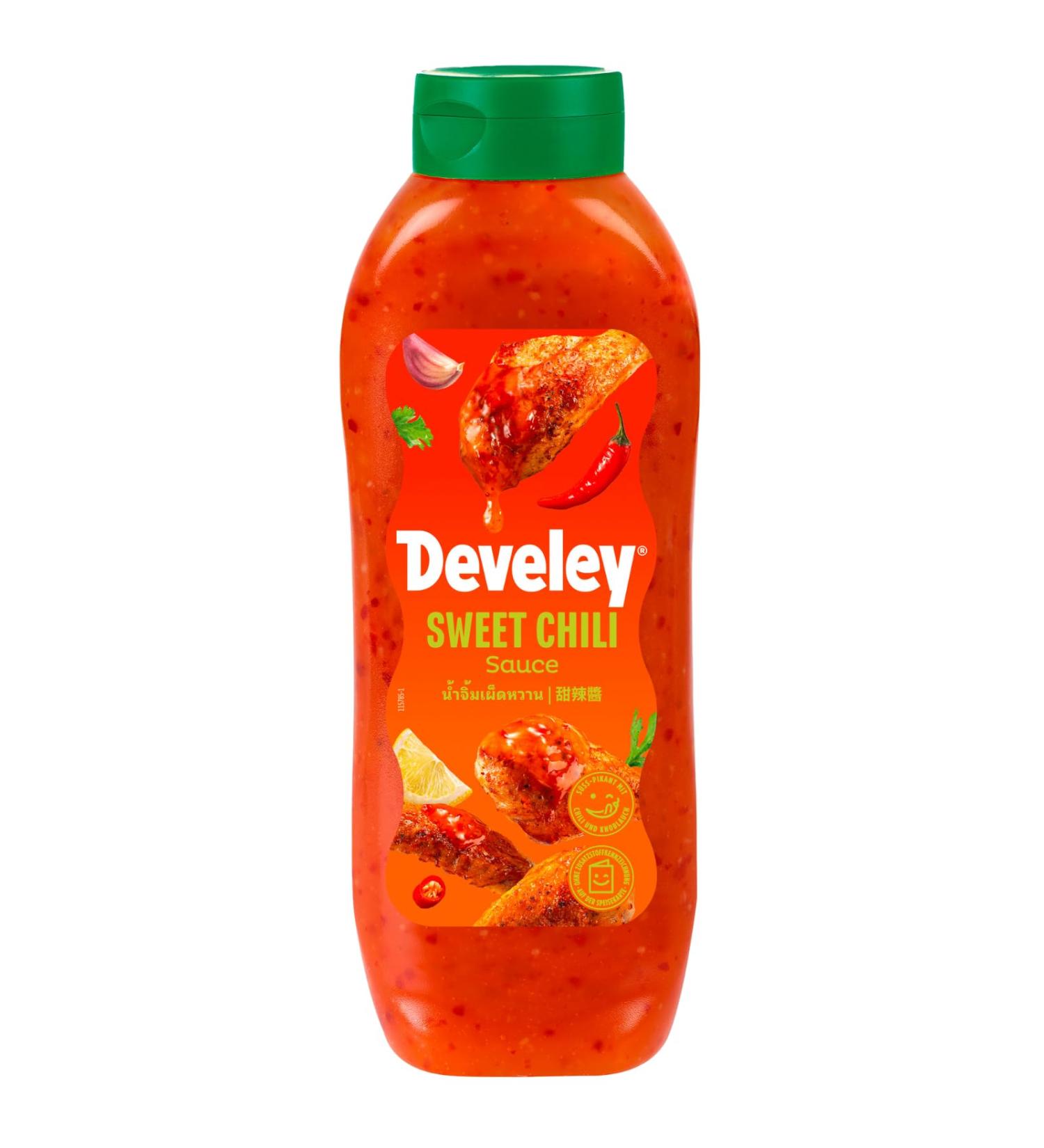 Develey Sweet Chili Sauce 1 x 875ml Sweet and spicy with chili and garlic