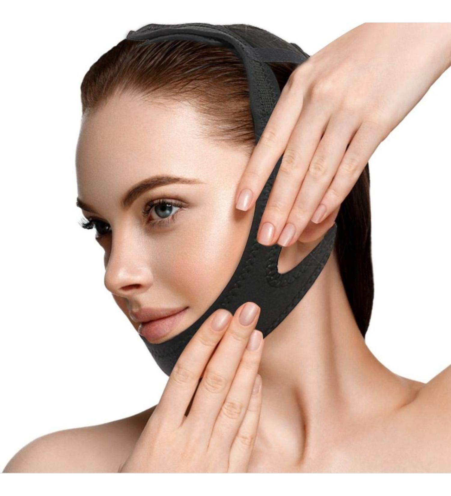 V Face Slimming Lift Up Belt - Anti-Wrinkle Chin Lifting Band & Double Chin Care Mask for Women - Shop Internationally! - Buy Online on GoSupps.com