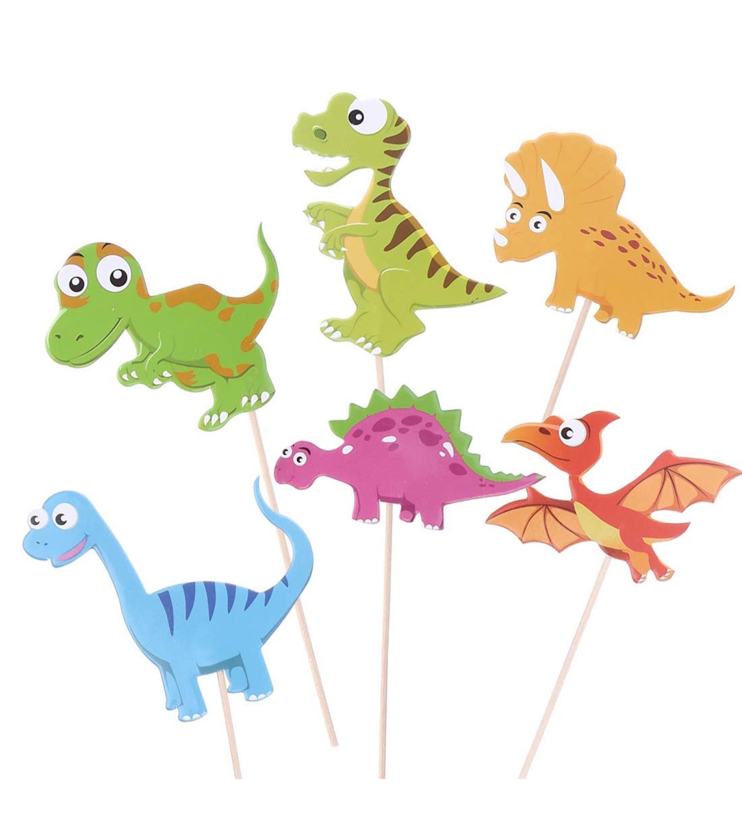 60 Pieces Dinosaur Cupcake Toppers Picks for Kids Birthday Party and Baby Shower Cake Decoration - Buy Online on GoSupps.com