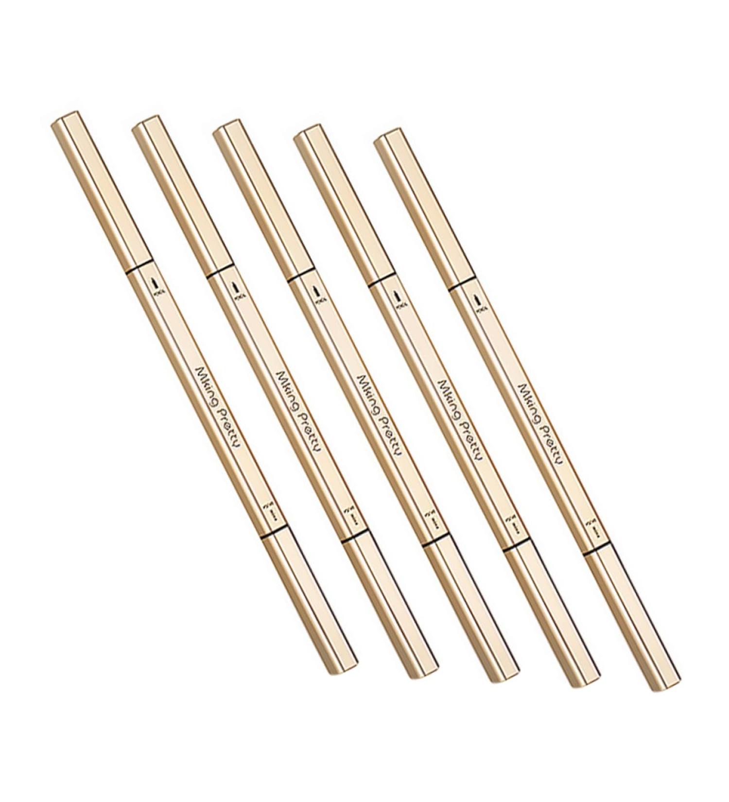 Beavorty 5pcs Double Ended Eyebrow Pencil Waterproof Eyebrow Pen Double- Head Eyebrow Pens Makeup Tools - Buy Online on GoSupps.com