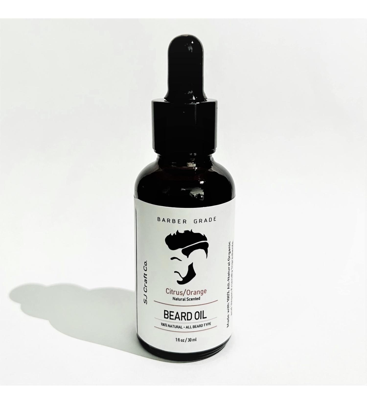 Natural Beard Oil & Mustache Oil - Citrus Orange - Quick Absorption - 1oz Leave-in Conditioner - All-Natural Scented Formula - International Shipping - Buy Online on GoSupps.com