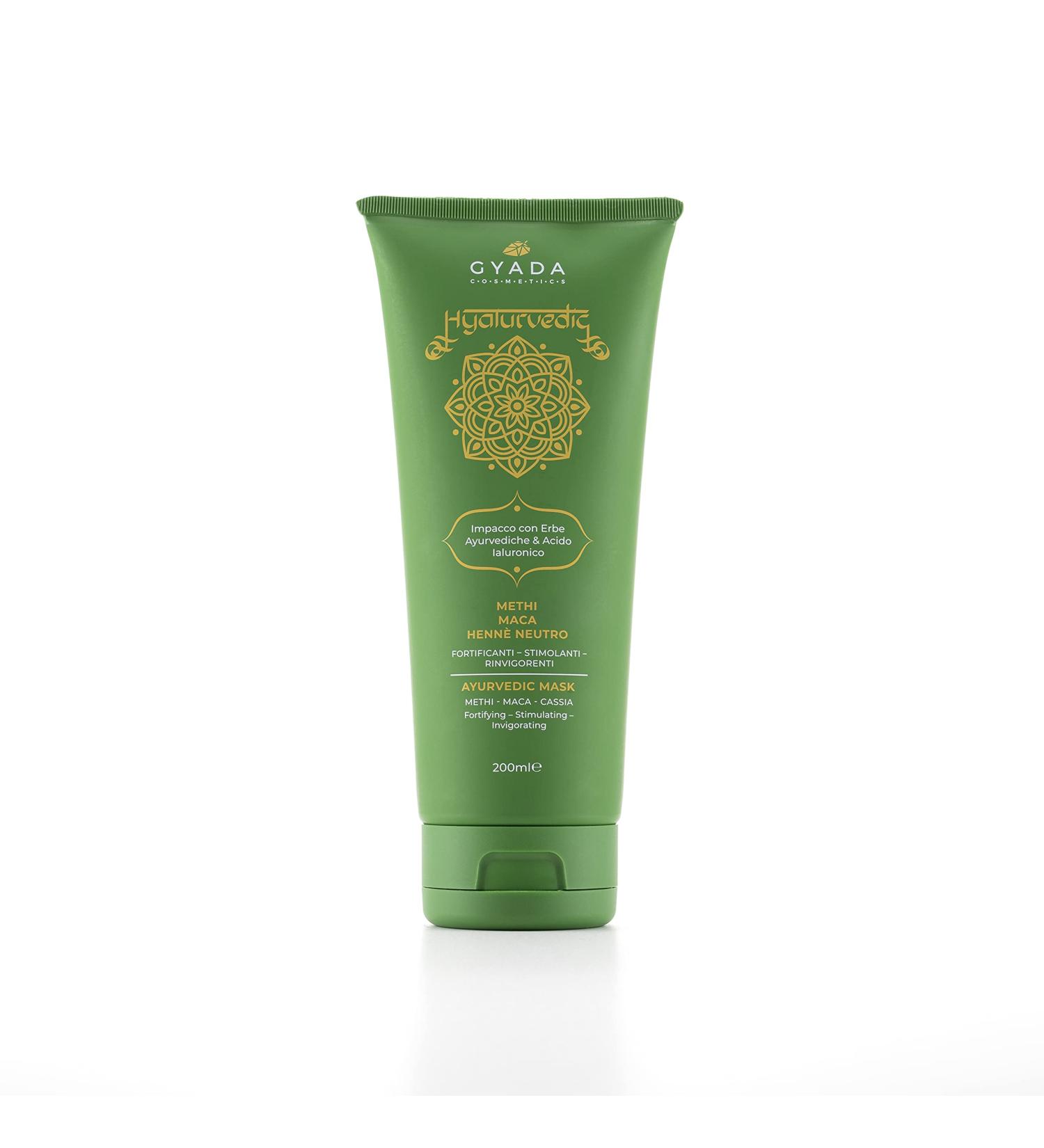 Gyada Cosmetics Hyalurvedic Ayurvedic Strengthening Compress for Fine & Weak Hair 200ml Treatment with Methi Maca & Neutral Henna - Buy Online on GoSupps.com