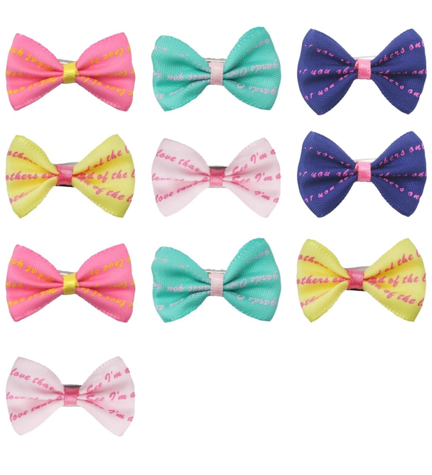 Buy Luliyldj 10-Piece Dog Hair Clips & Grooming Accessories | Bowknot Headgear for Small & Medium Dogs and Cats | Pet Care Essentials - Buy Online on GoSupps.com