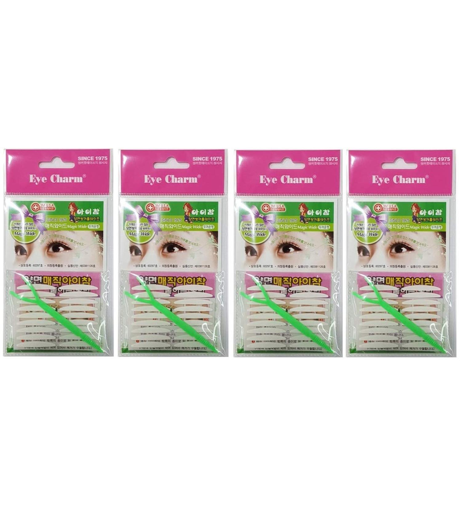 Eye Charm Magic Wide - Double Sided Eyelid Tape X 4 Packs by Eye Charm